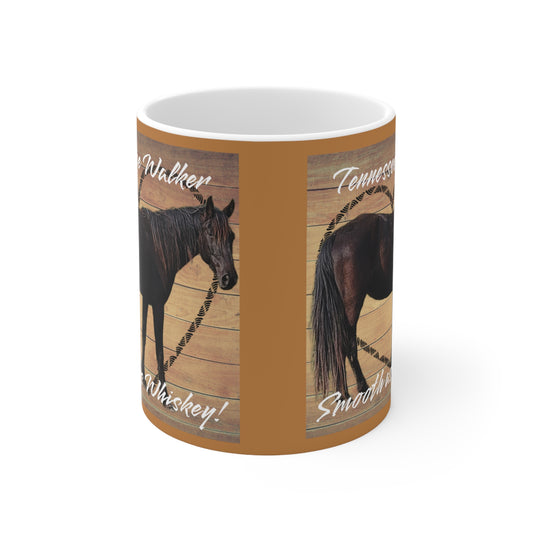 Tennessee Walker Smooth Ceramic Mug 11oz (Lt Brown)