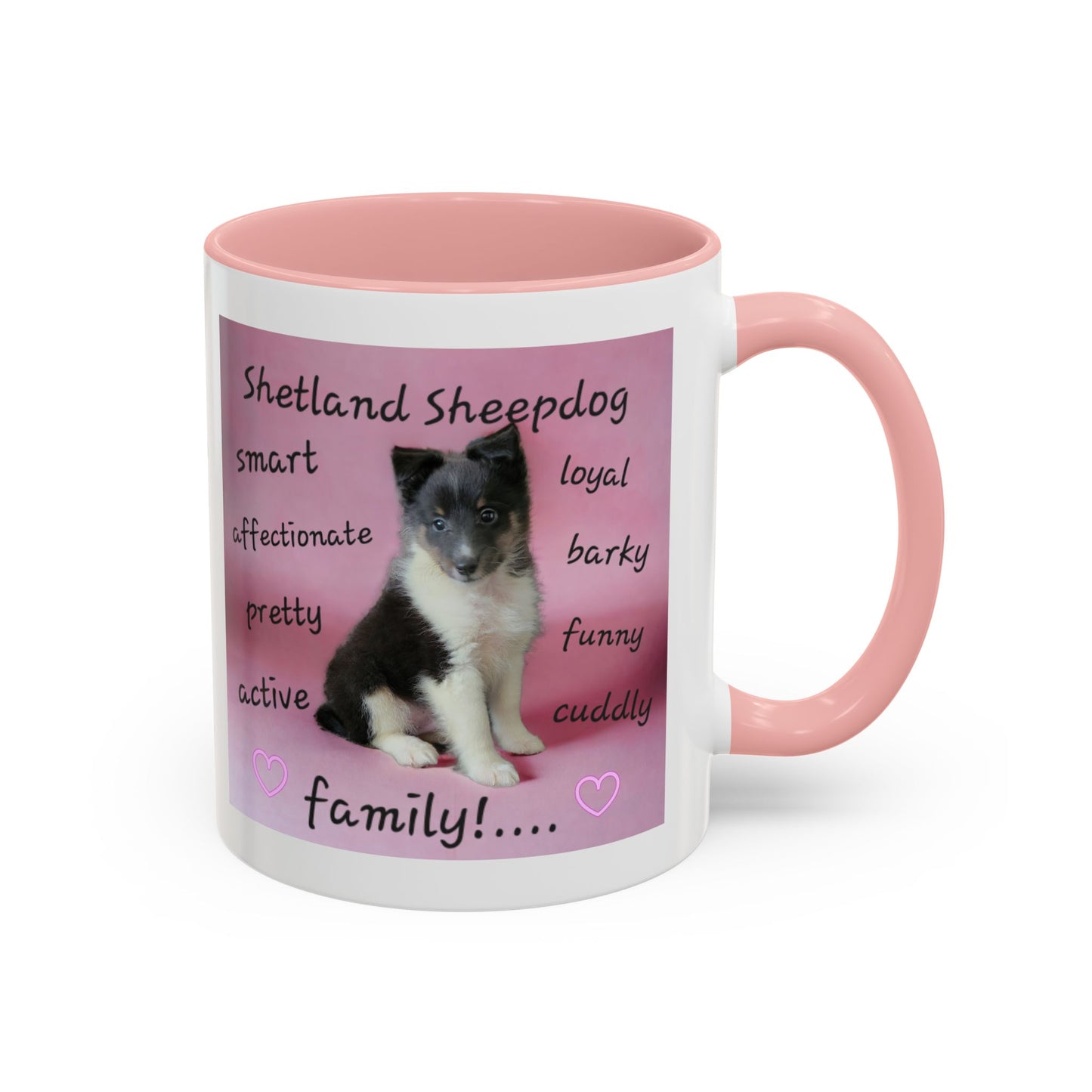 Shelties Rule! Shetland Sheepdog Accent Coffee Mug, 11oz