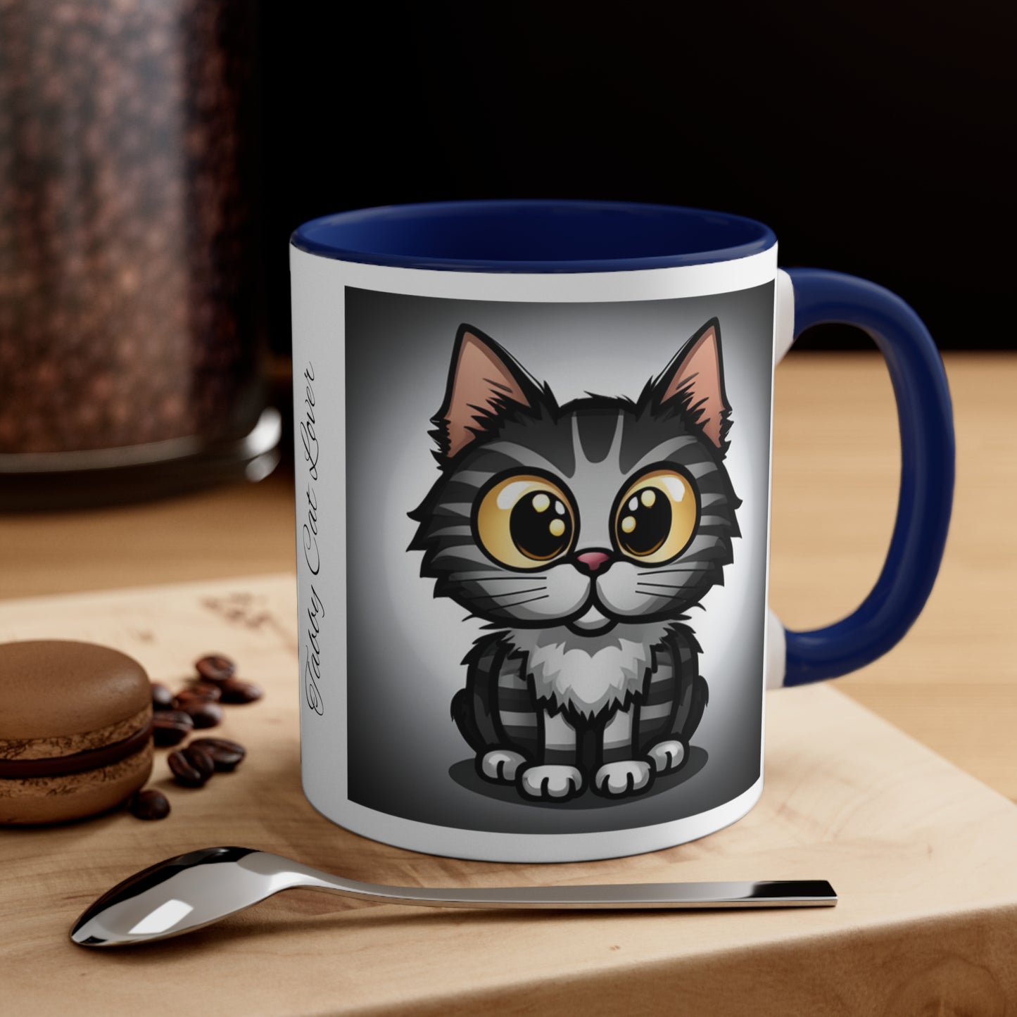 Tabby Cat Lover Accent Coffee Mug, 11oz