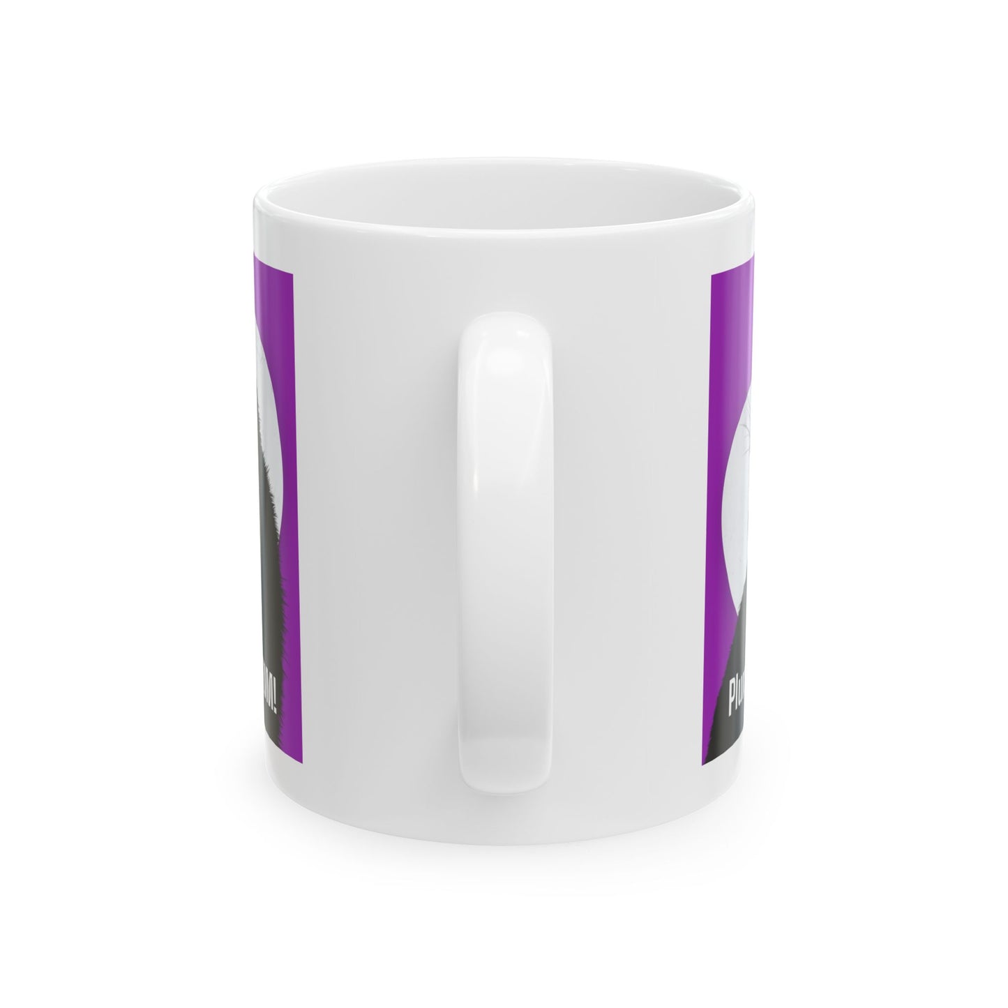 Plum Crazy Cat MOM! Ceramic Coffee Mug 11oz
