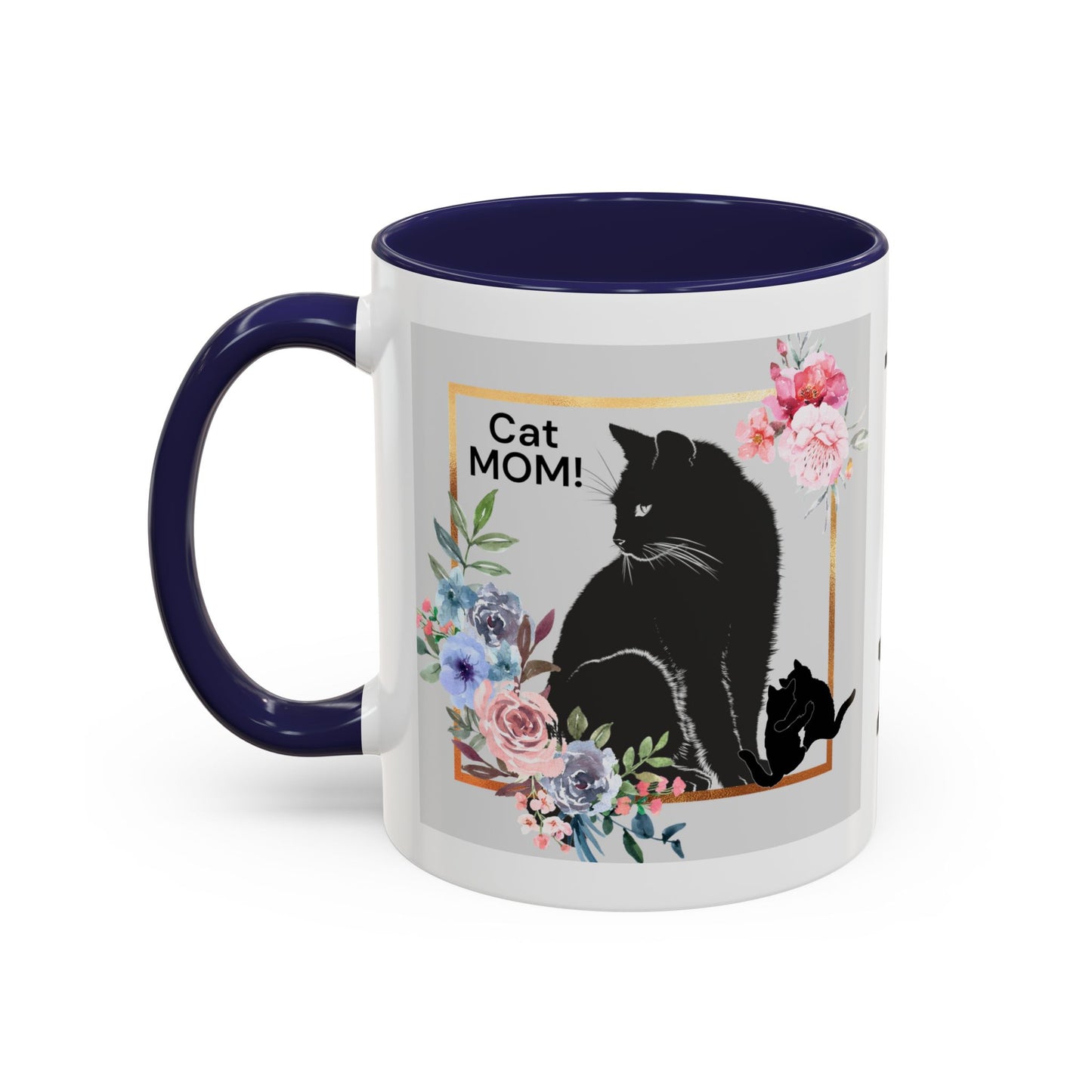 CAT MOM Accent Coffee Mug, 11oz