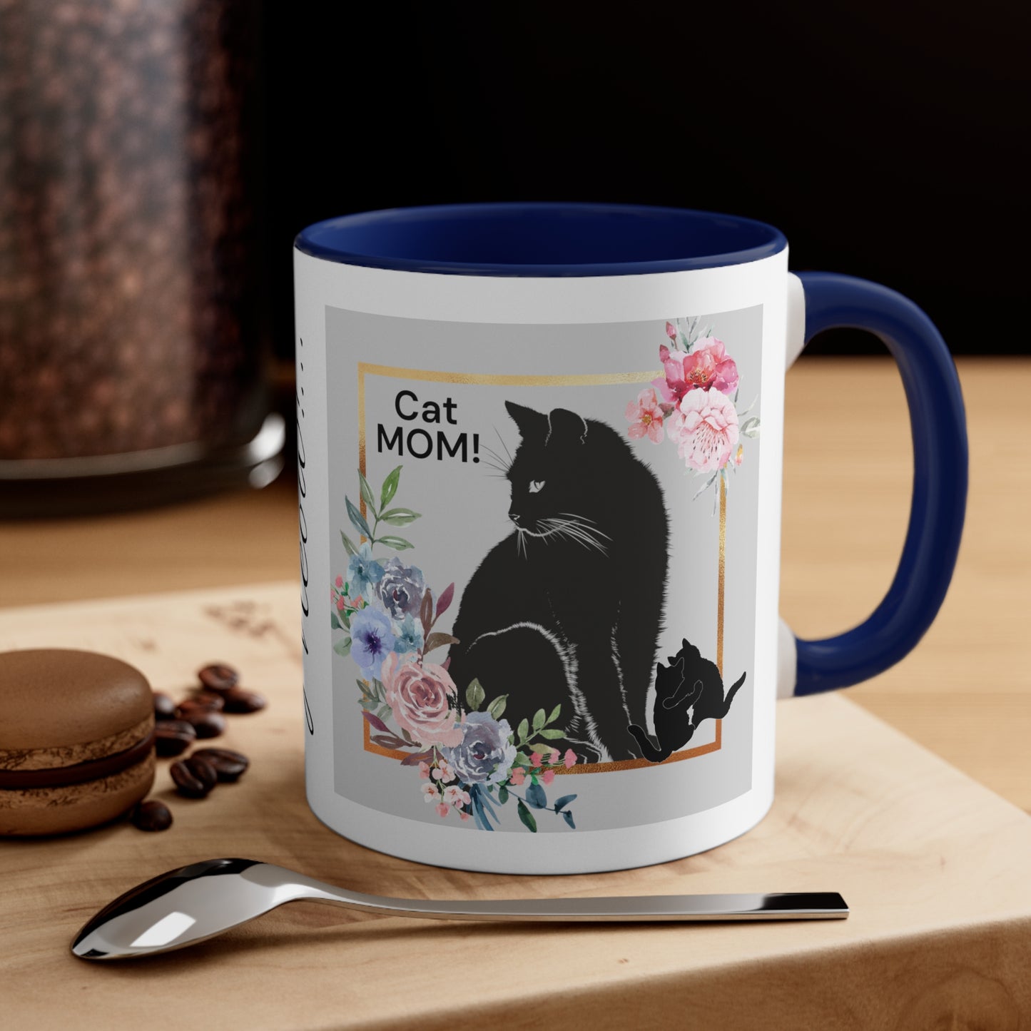 CAT MOM Meow Accent Coffee Mug, 11oz