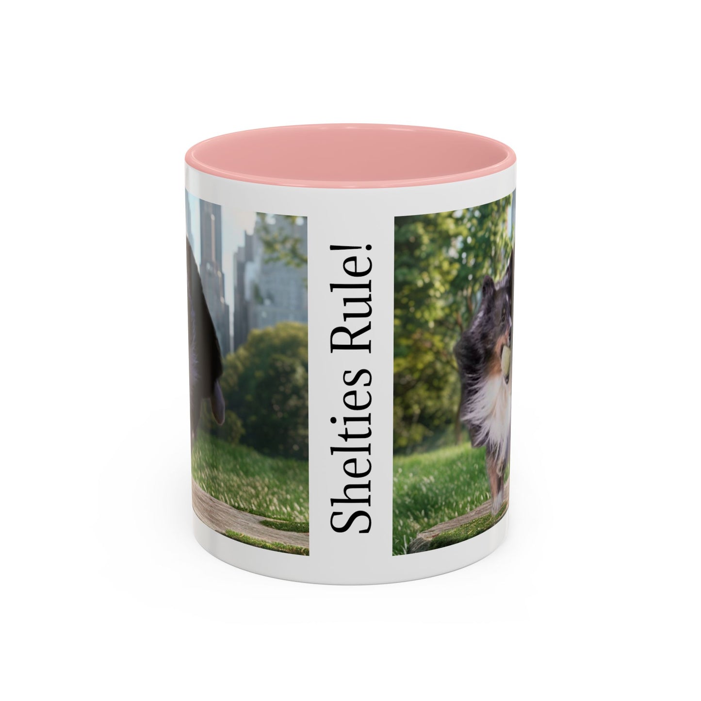 Shelties Rule! Tri Color Sheltie Coffee Mug (11oz)