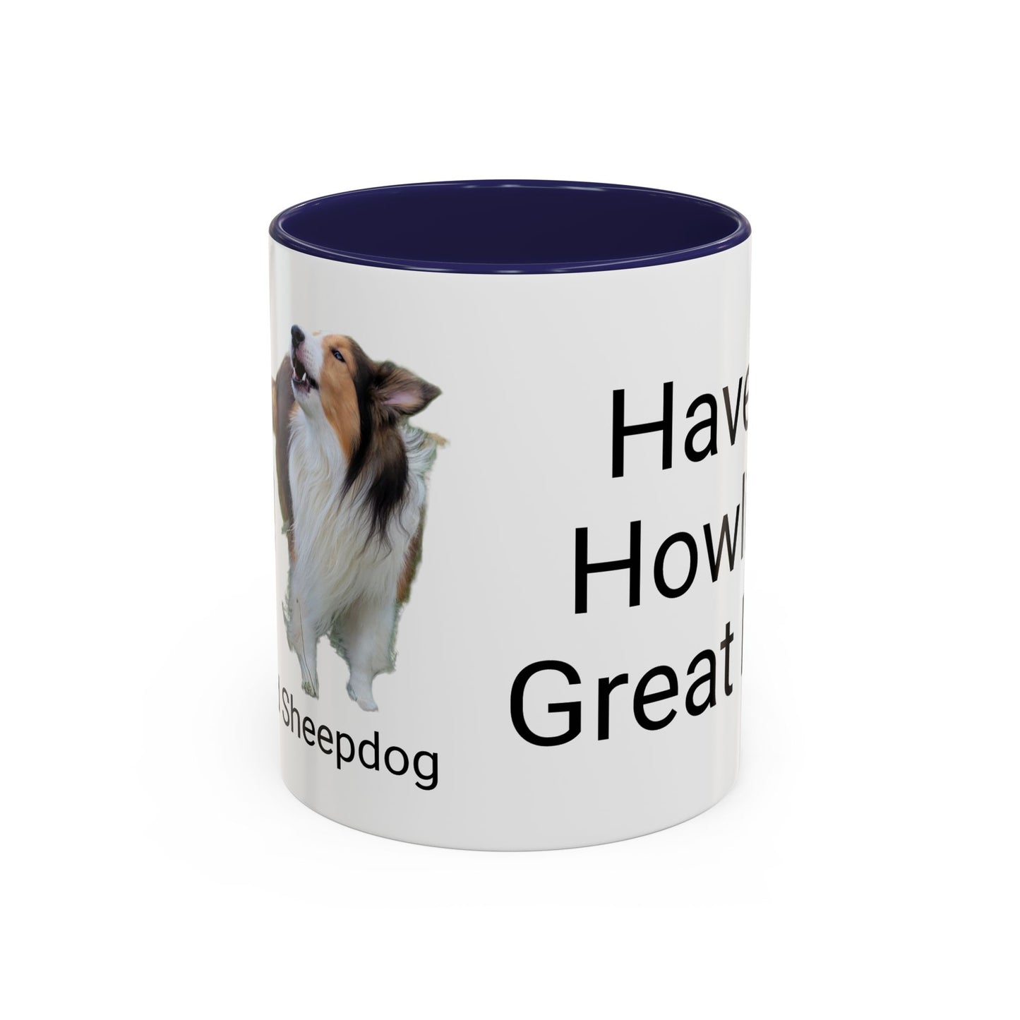 Sheltie Howling Accent Coffee Mug, 11oz