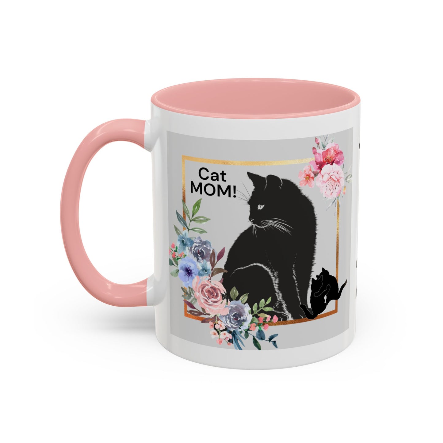 CAT MOM Accent Coffee Mug, 11oz