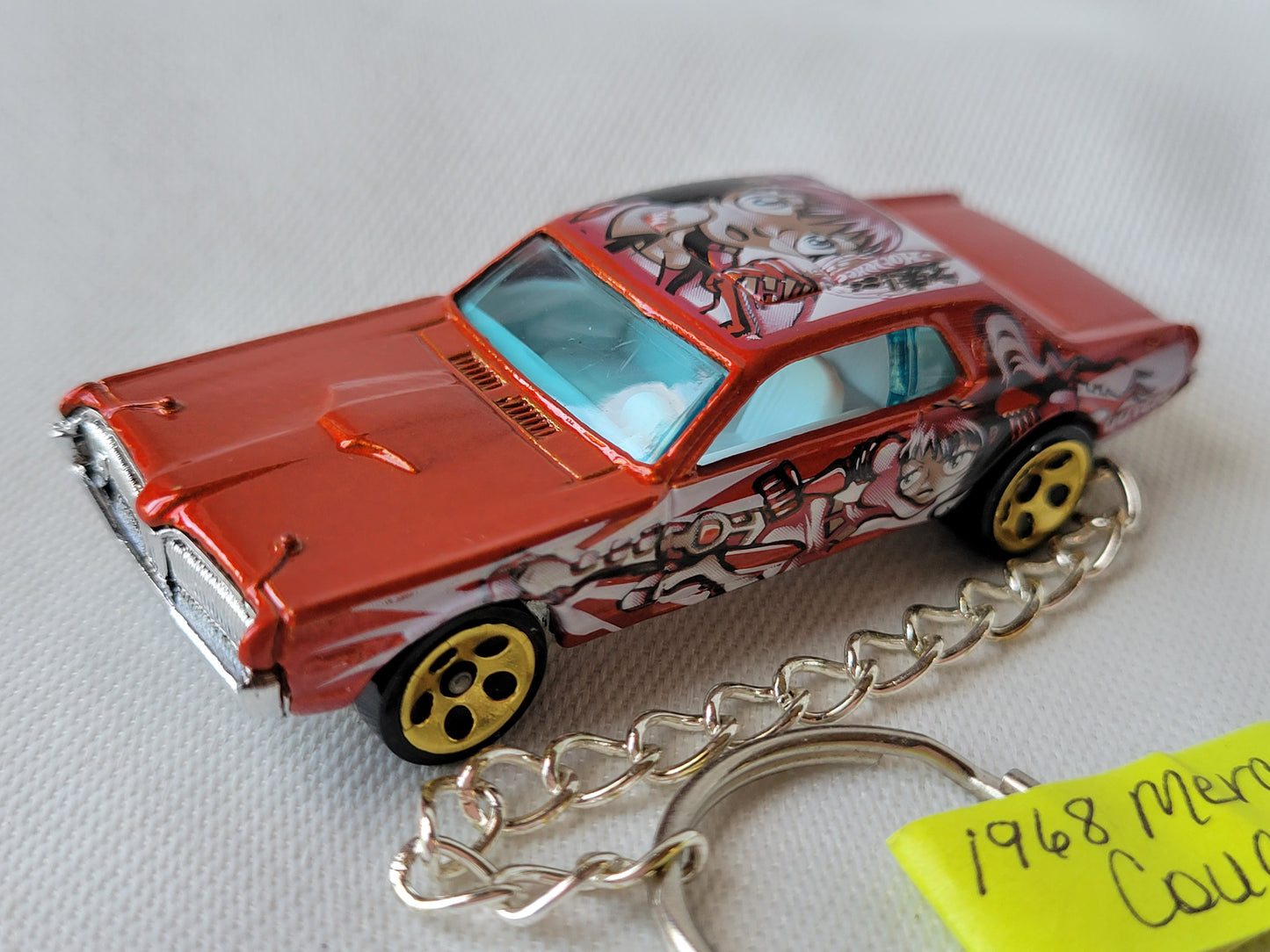 Diecast Car Keychain 1968 Mercury Cougar ANIME 1/64
