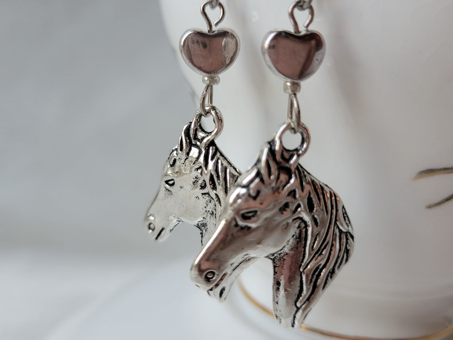 Horse Earrings I LOVE MY HORSE Dangle Drop Earrings