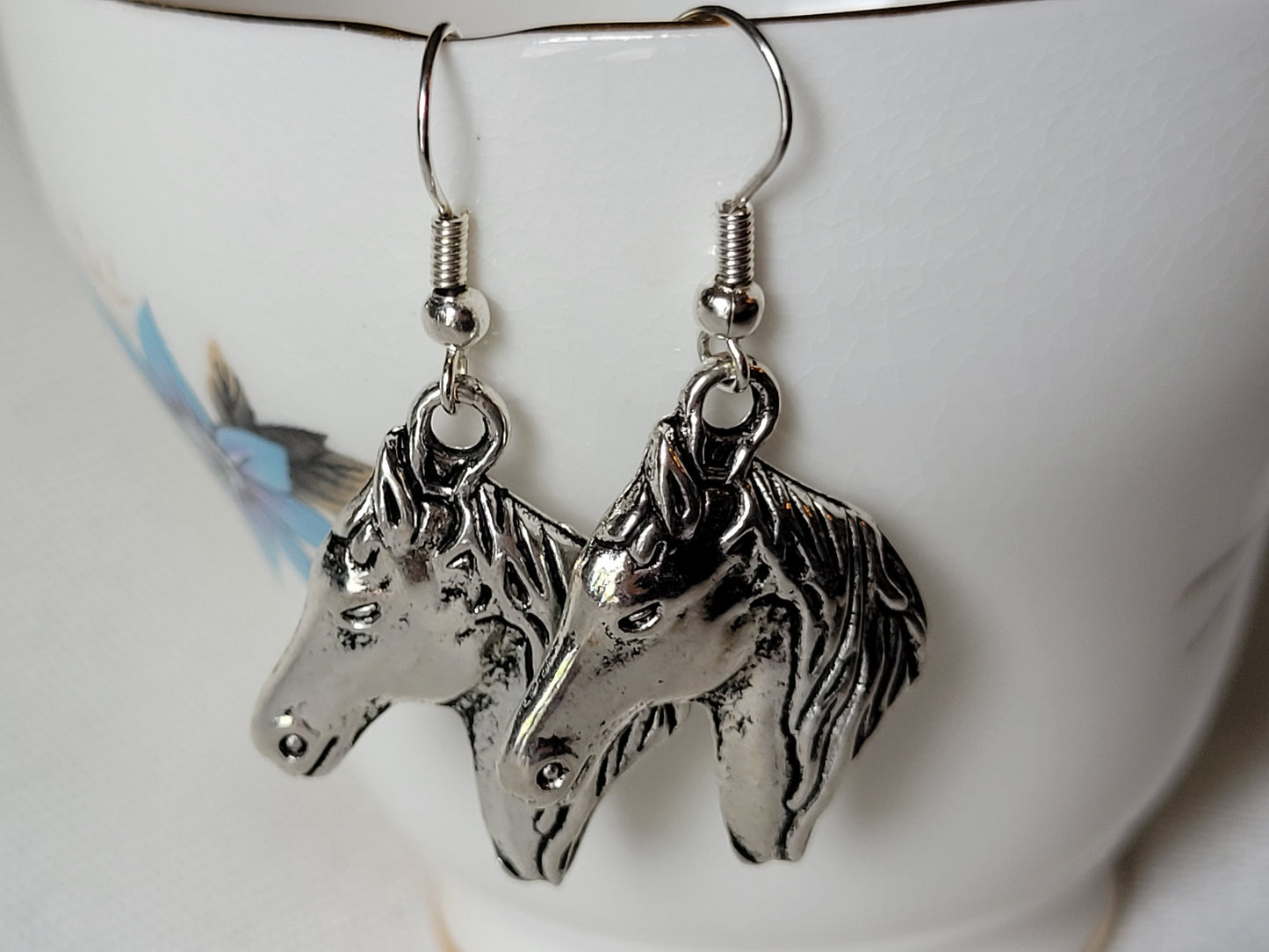 Horse Earrings Horse Head Dangle Drop Earrings
