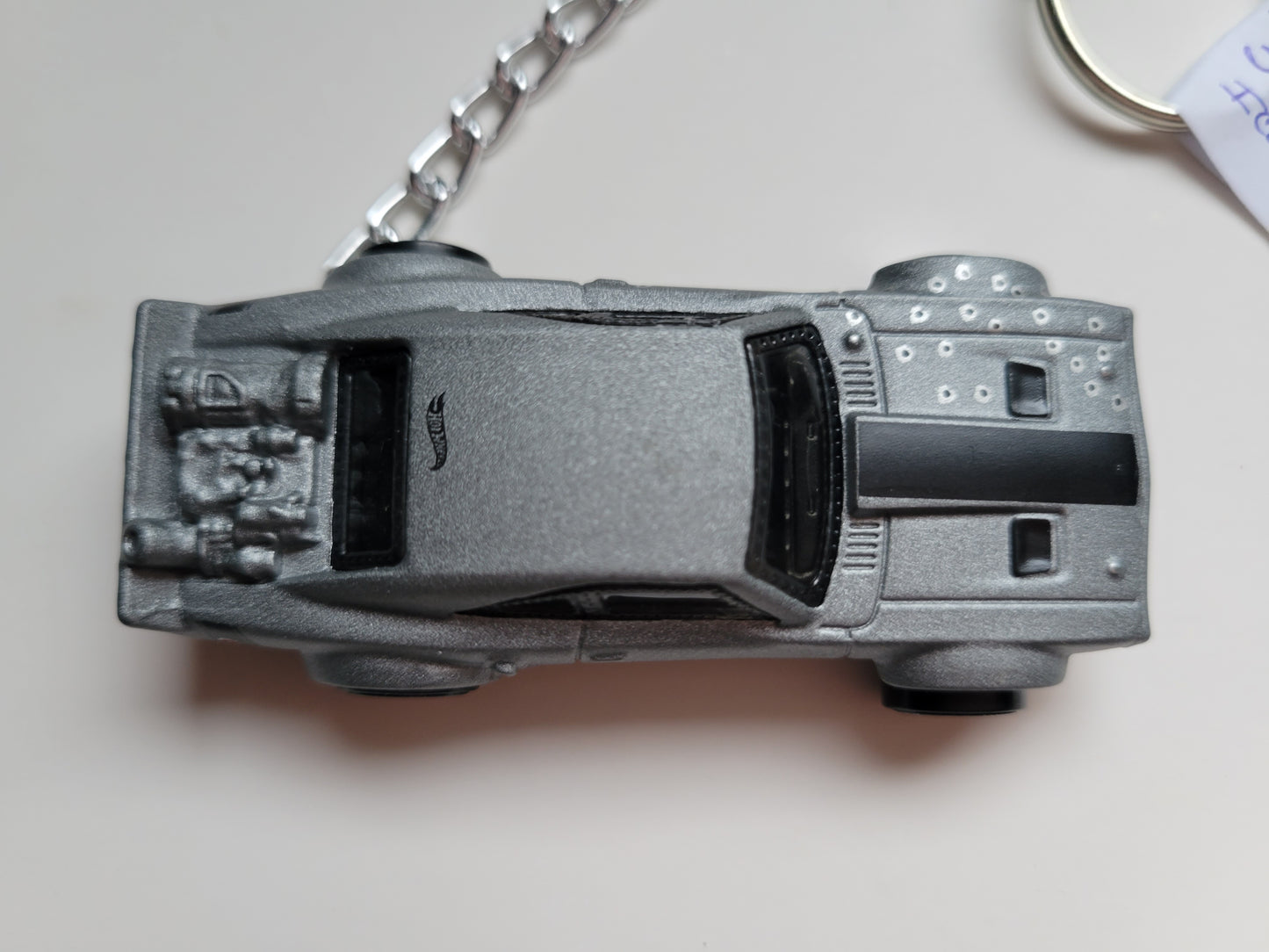Diecast Car Keychain Hot Wheels Screentime ICE CHARGER (Gray)