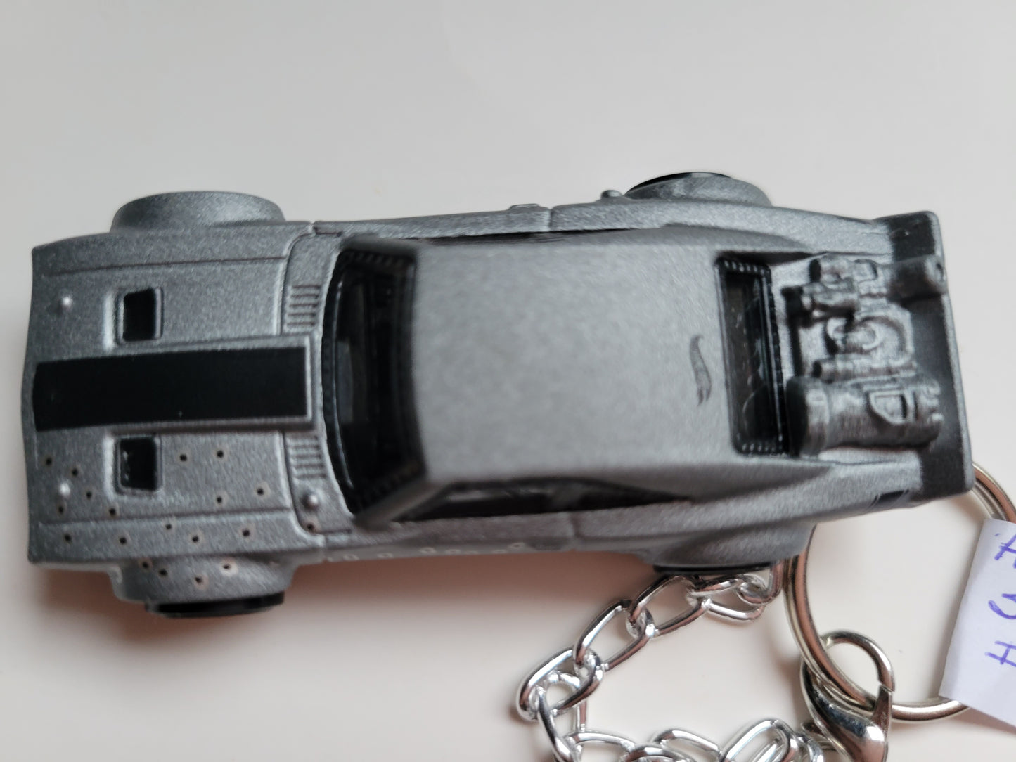 Diecast Car Keychain Hot Wheels Screentime ICE CHARGER (Gray)