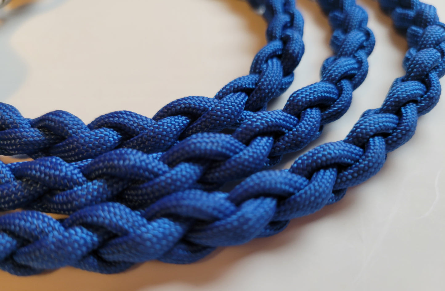 Paracord Braided Dog Leash Lead 6ft (Royal Blue) Med or Lg Dog Training Walking