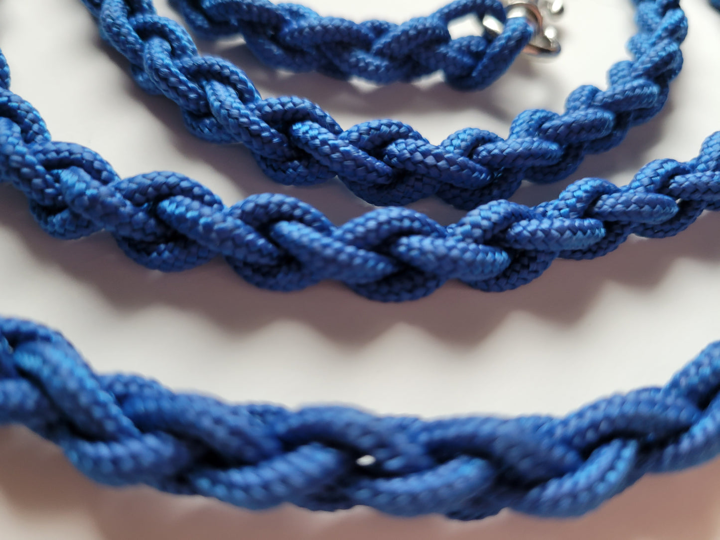Paracord Braided Leash Lead 6 ft (Royal Blue) Puppy Cat Sm or Med Dog Training Walking