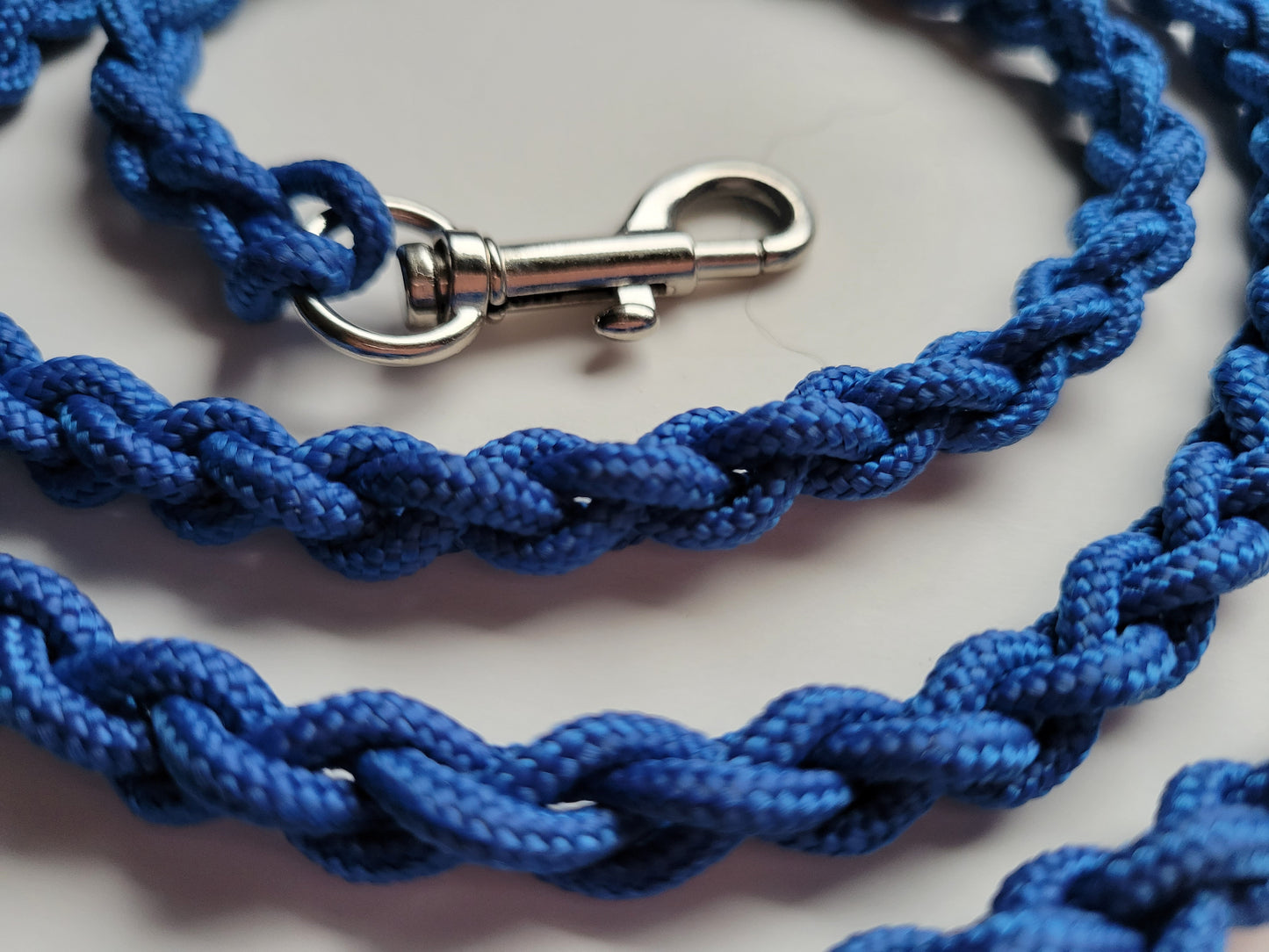 Paracord Braided Leash Lead 6 ft (Royal Blue) Puppy Cat Sm or Med Dog Training Walking