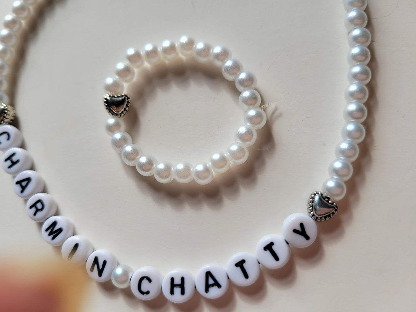 Charmin Chatty Doll NAME NECKLACE SET Fits 23 inch Dolls Handmade