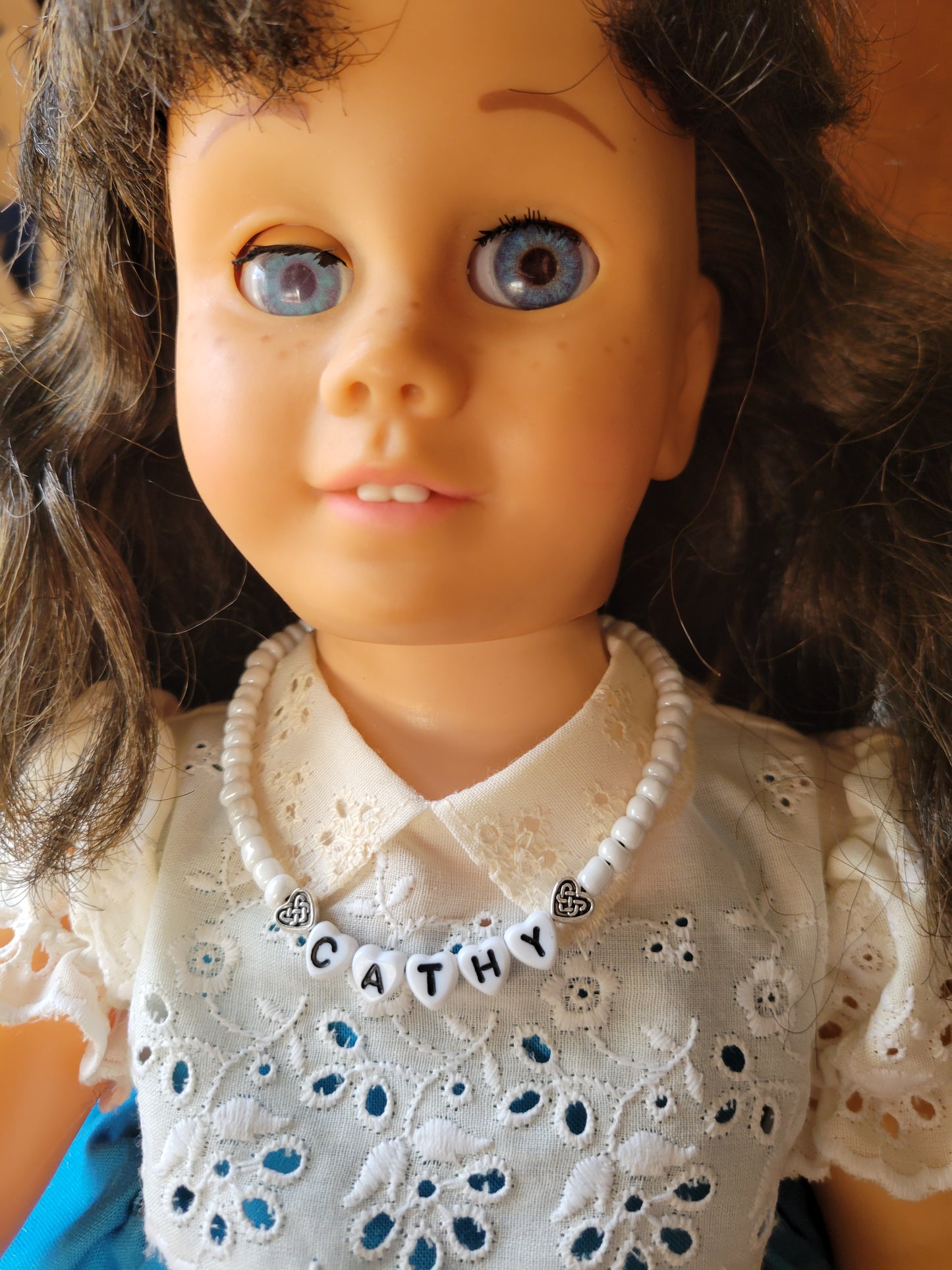Chatty Cathy Doll Heart Name Necklace "Cathy"