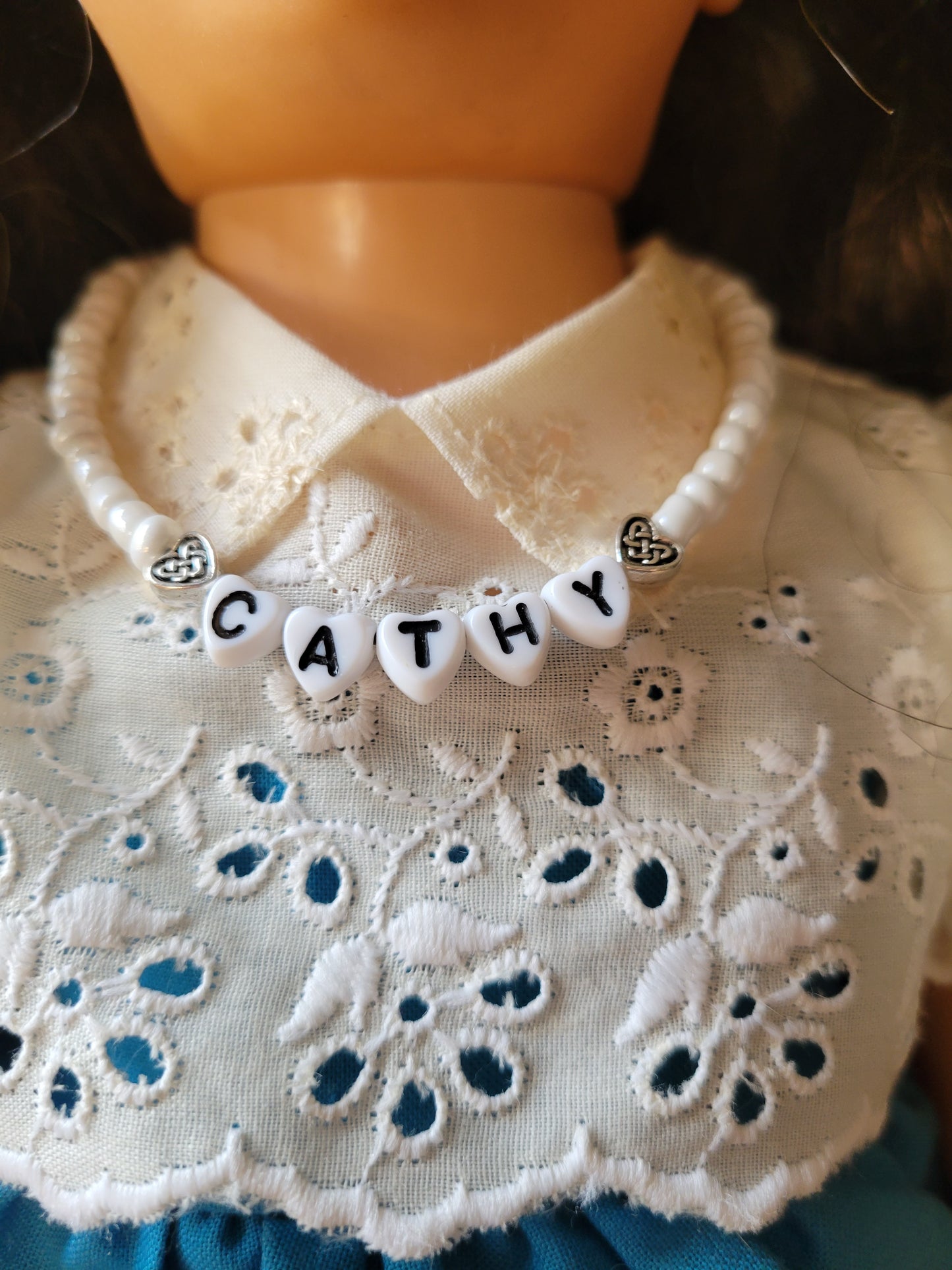 Chatty Cathy Doll Heart Name Necklace "Cathy"