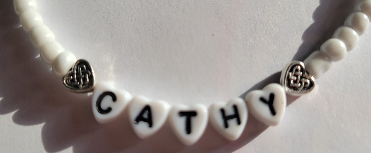 Chatty Cathy Doll Heart Name Necklace "Cathy"