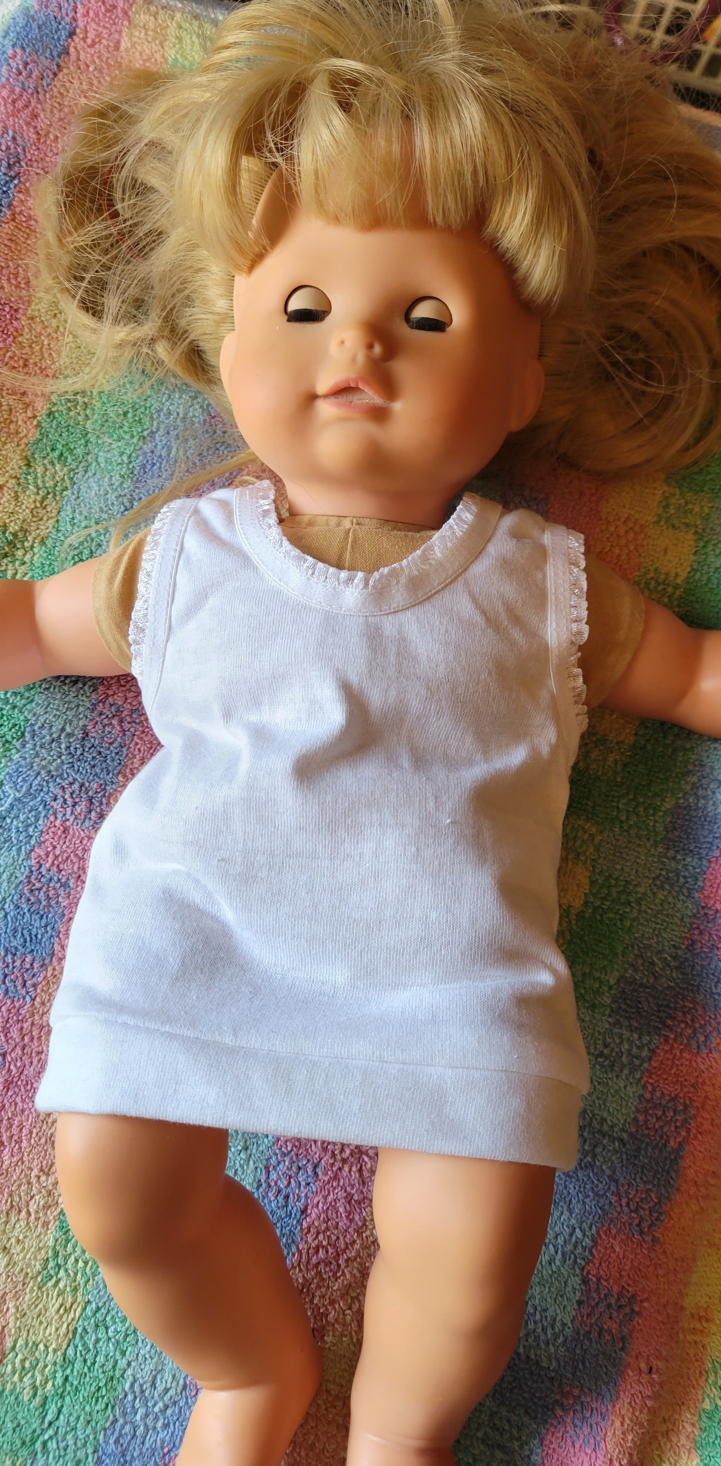 Doll Undershirt Undergarment New Old Stock Fits 15 Inch Dolls Gotz, Bitty Baby