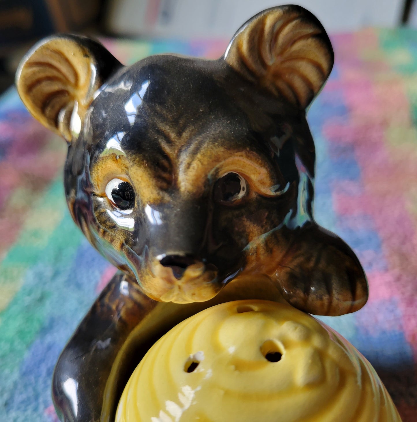 Vintage Japan BEAR 🐻 & BEEHIVE Salt Pepper Shakers ☆Very Cute!☆