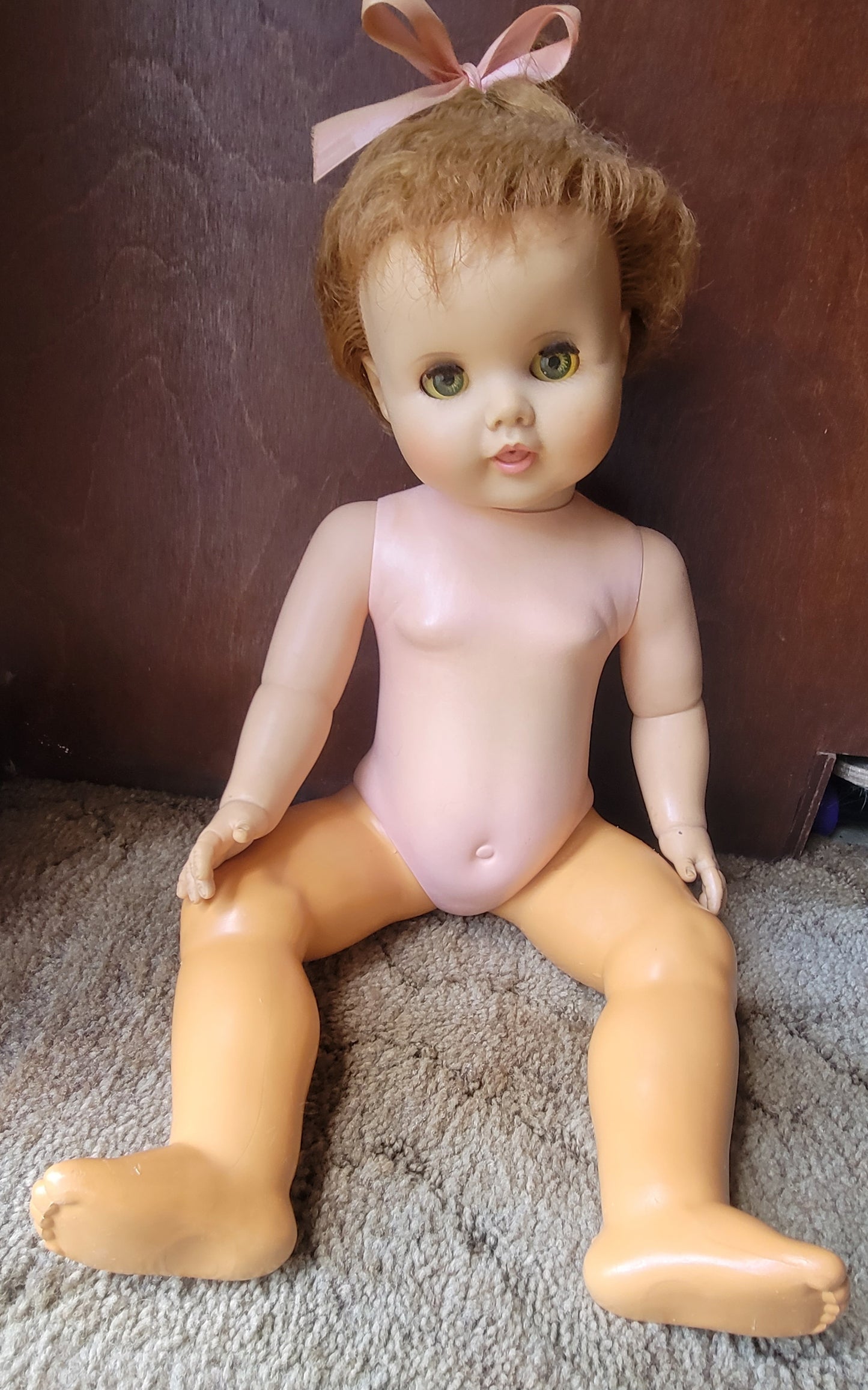 American Character BABY TOODLES 23 Inch Doll Flirty Eyes ADORABLE Vintage 1950s