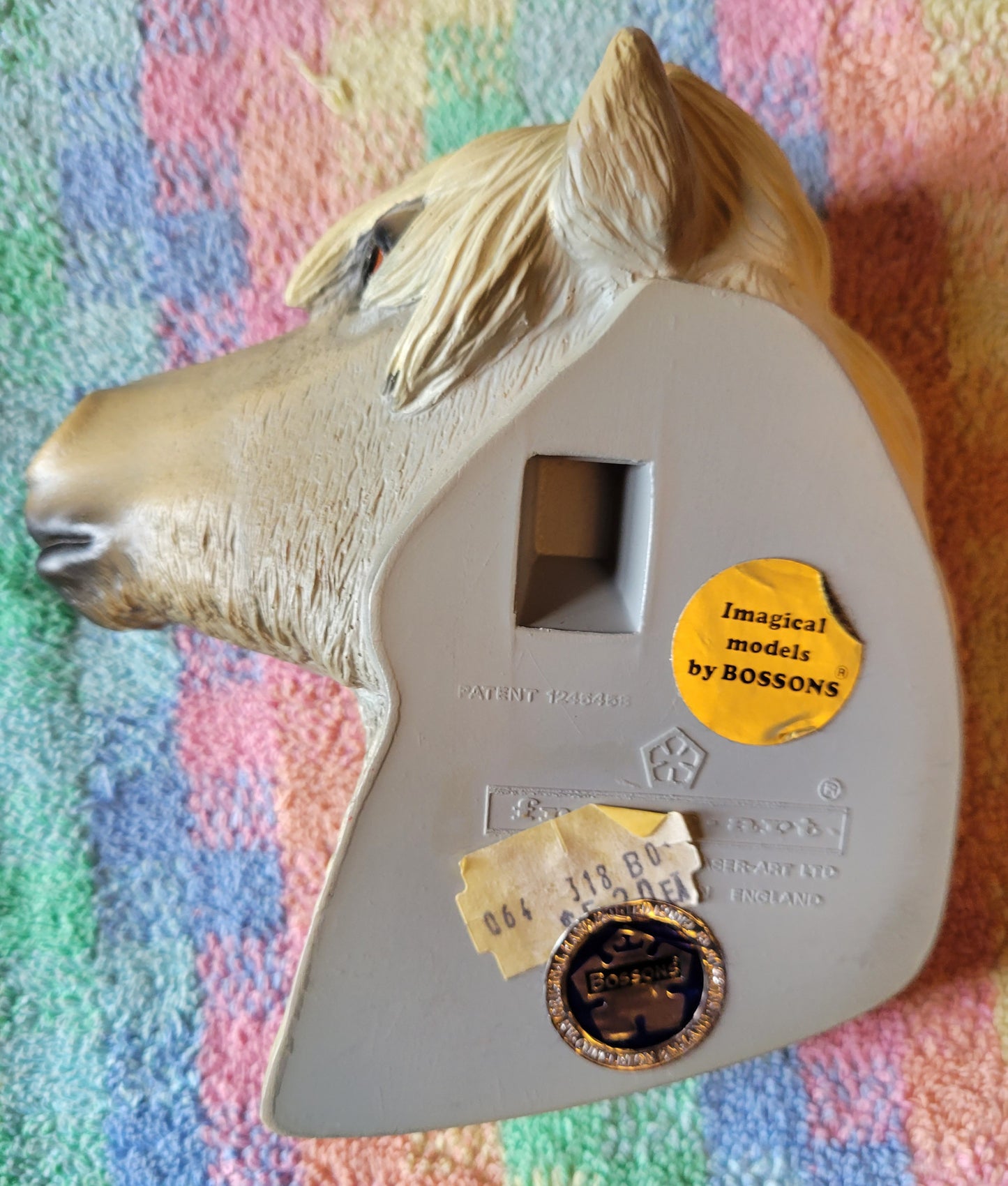 Bosson HORSE/PONY HEAD Gray Vintage Fraser Art Purchased In England 1981 To 85