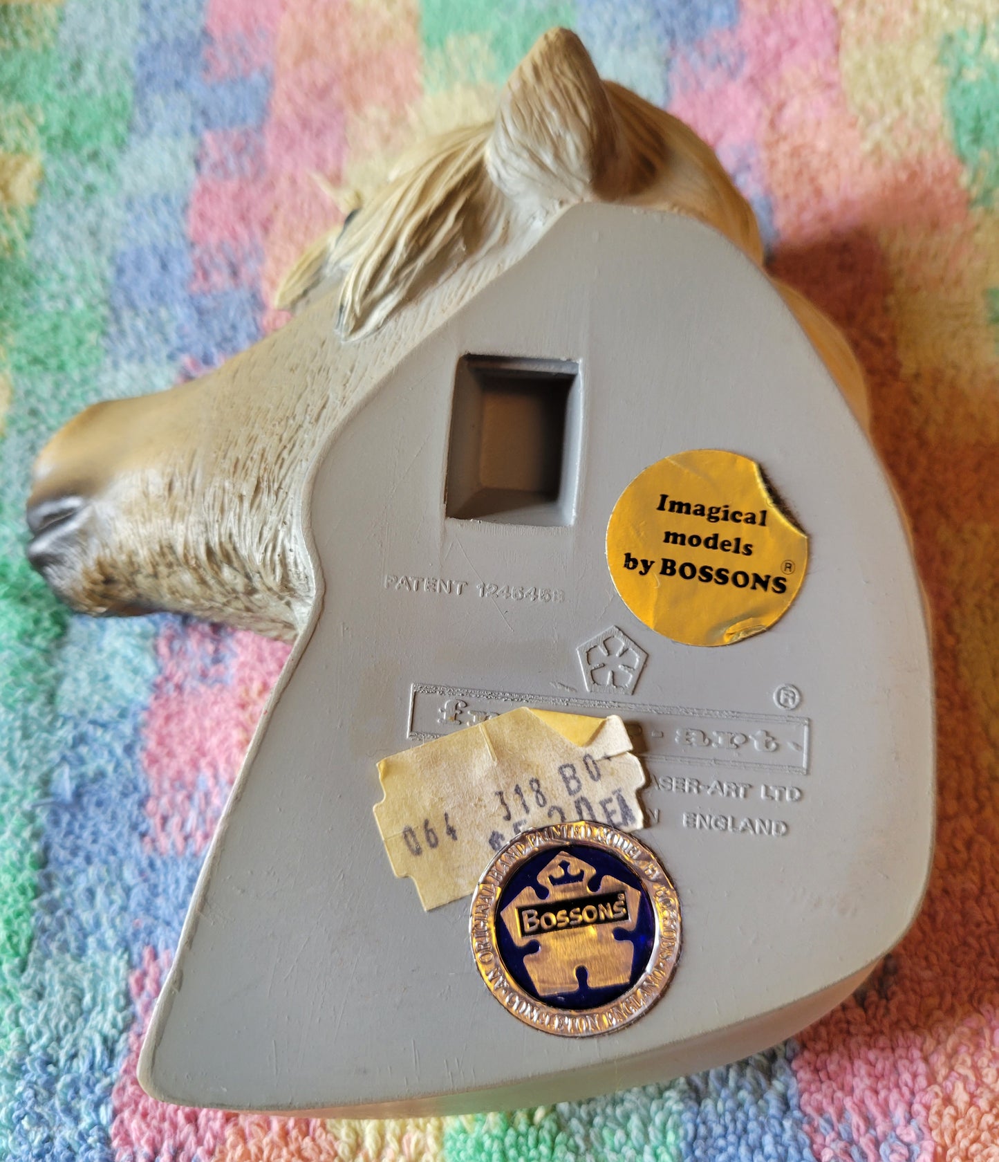 Bosson HORSE/PONY HEAD Gray Vintage Fraser Art Purchased In England 1981 To 85