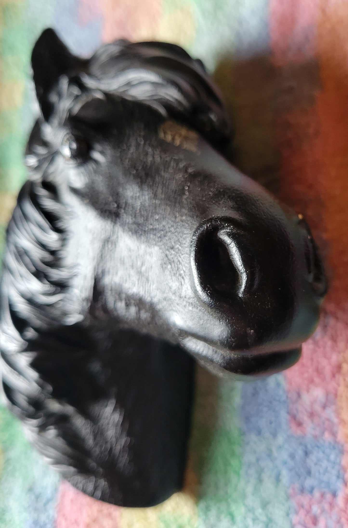 Bosson HORSE/PONY HEAD Black Vintage Fraser Art Purchased In England 1981 To 85