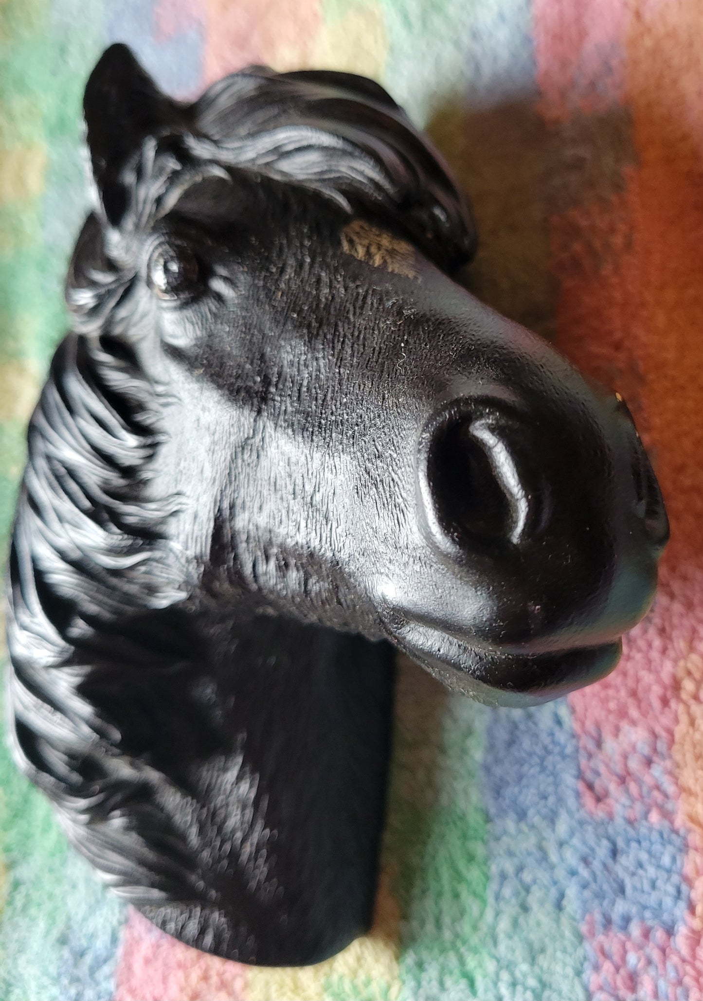 Bosson HORSE/PONY HEAD Black Vintage Fraser Art Purchased In England 1981 To 85