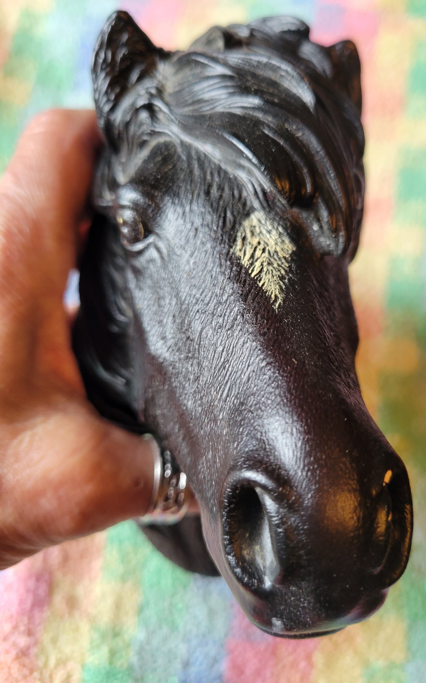 Bosson HORSE/PONY HEAD Black Vintage Fraser Art Purchased In England 1981 To 85
