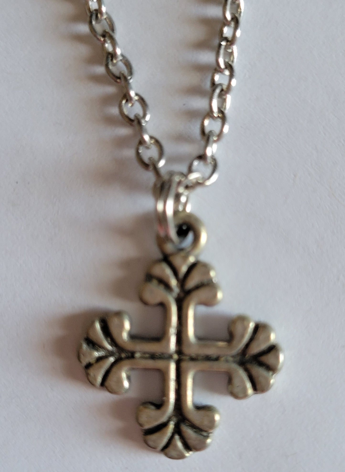 New 18 Inch Doll Silvertone CROSS NECKLACE Doll Accessory