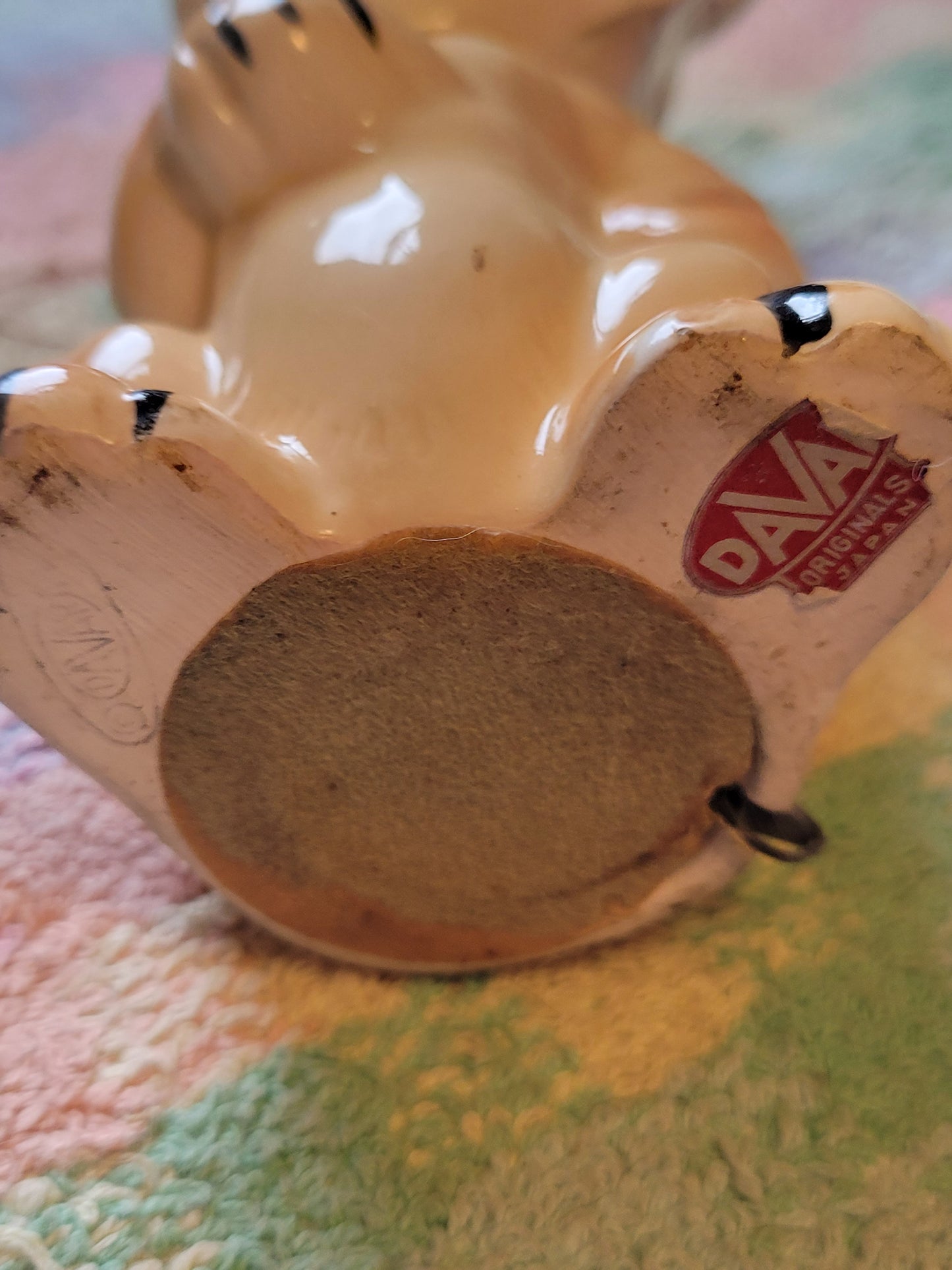 Vintage Proud Lion Pincushion Tape Measure 1950s Sewing Japan By Davar Originals