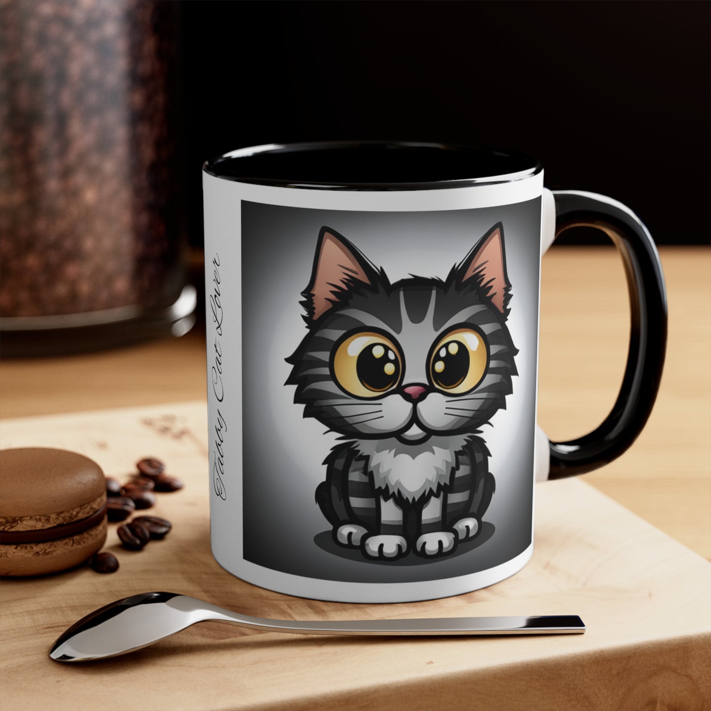 Tabby Cat Lover Accent Coffee Mug, 11oz