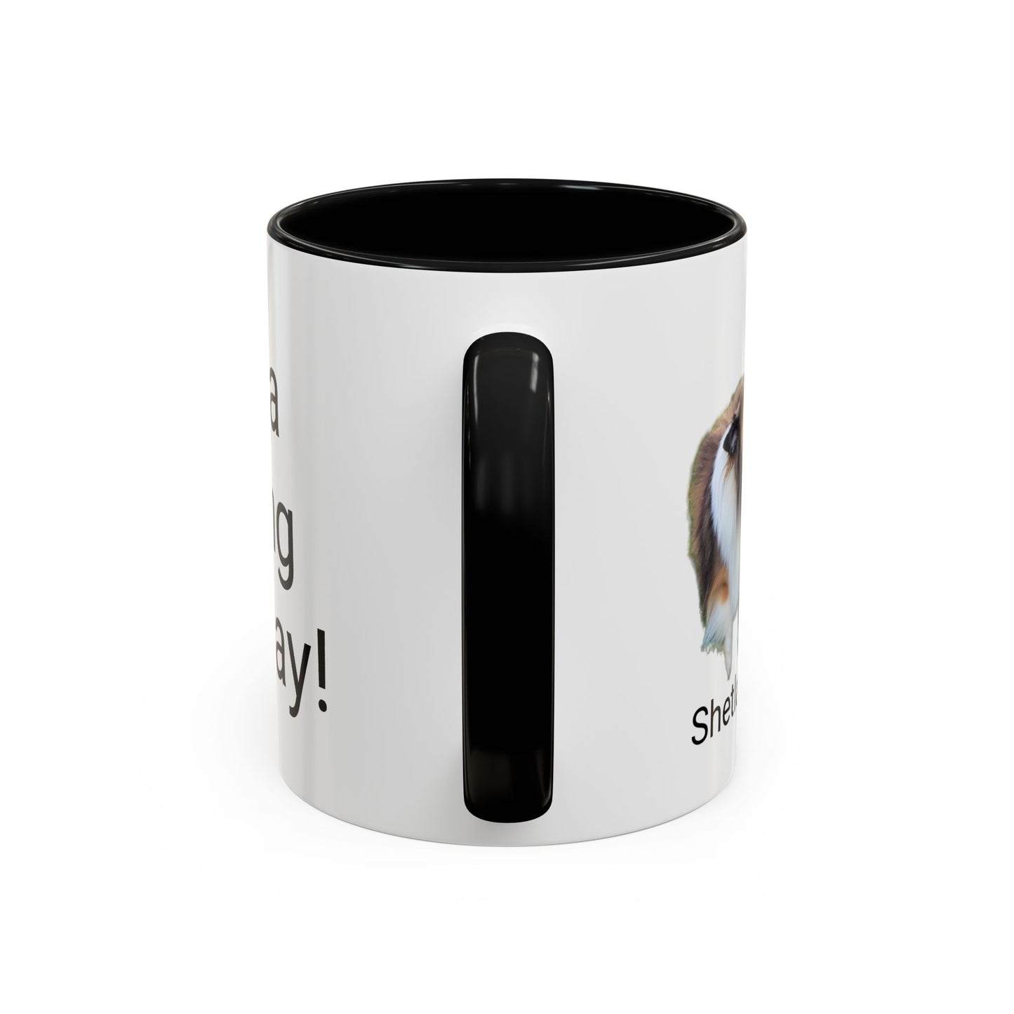 Sheltie Howling Accent Coffee Mug, 11oz