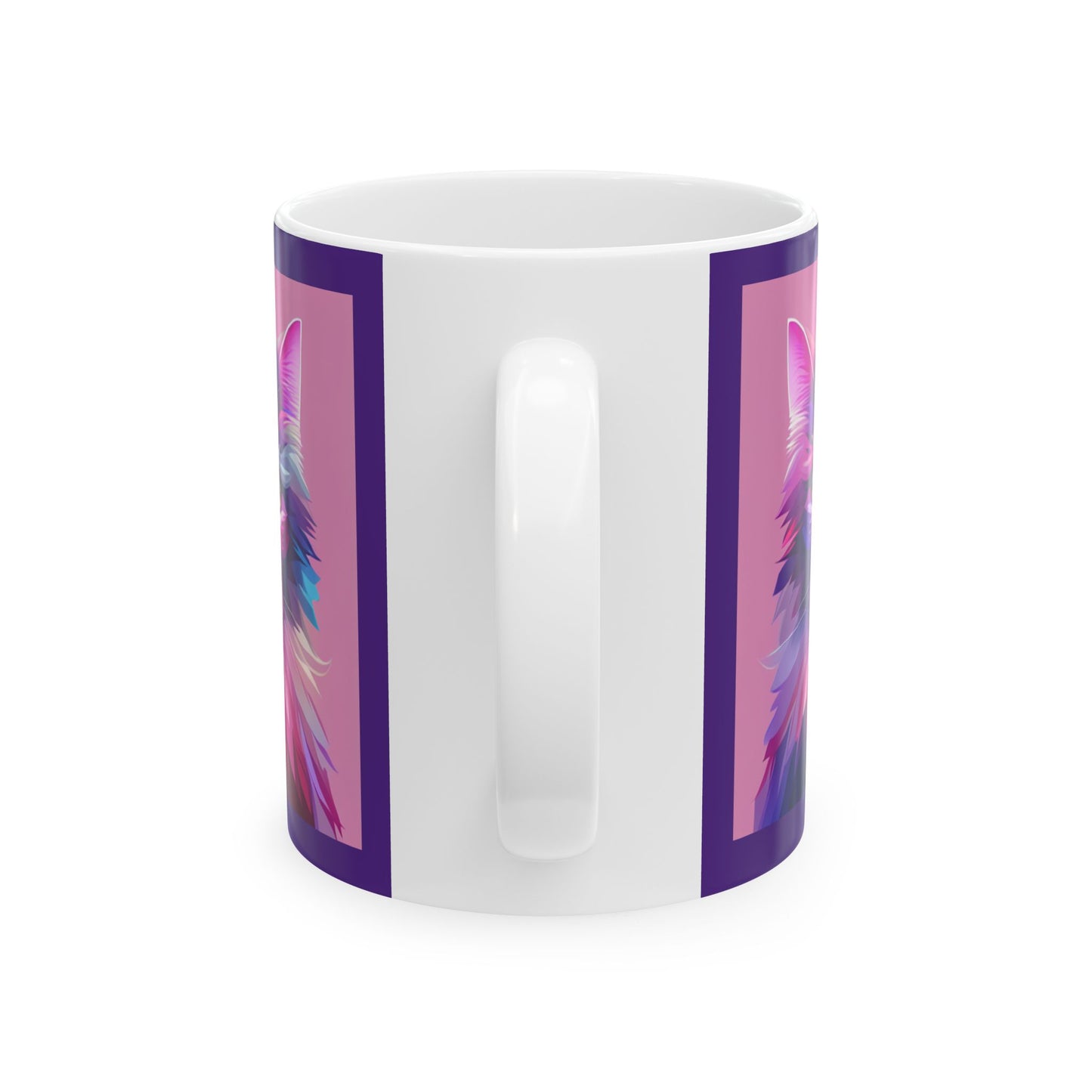 Plum Crazy Cat Lady Ceramic Mug 11oz