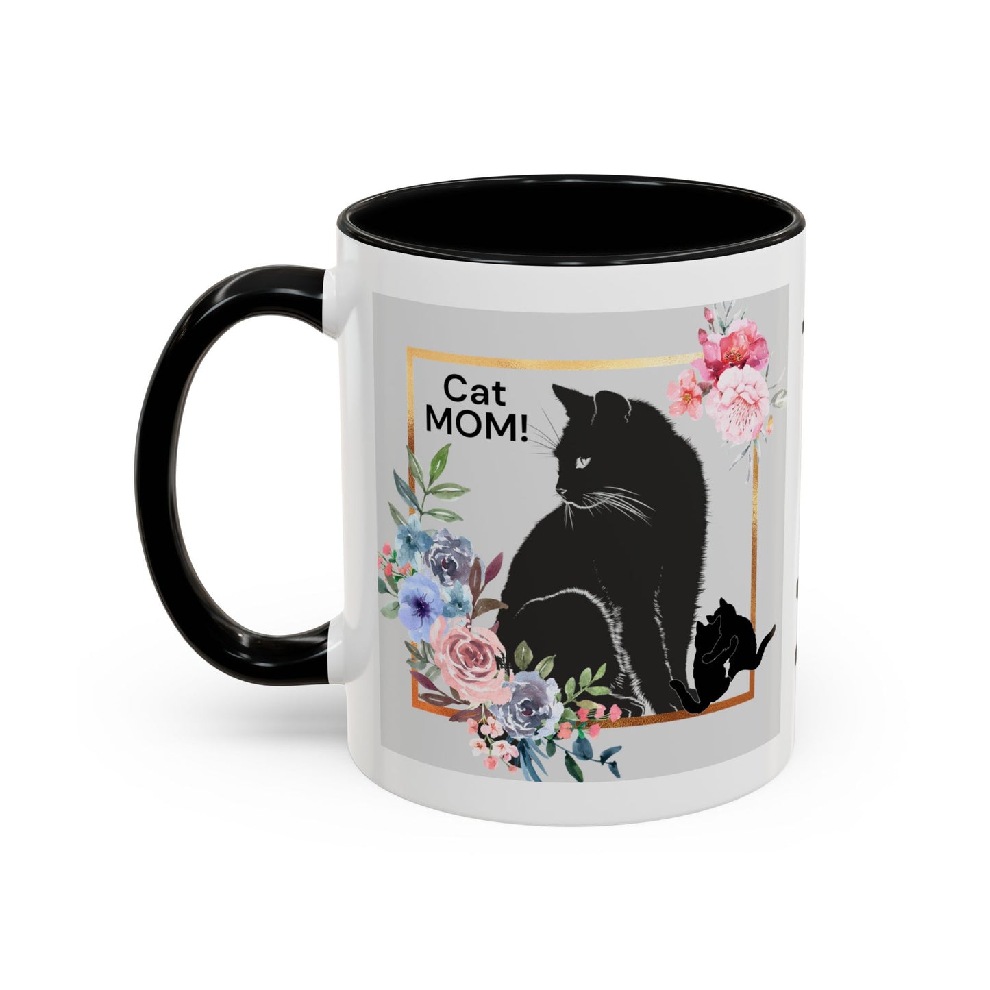 CAT MOM Accent Coffee Mug, 11oz