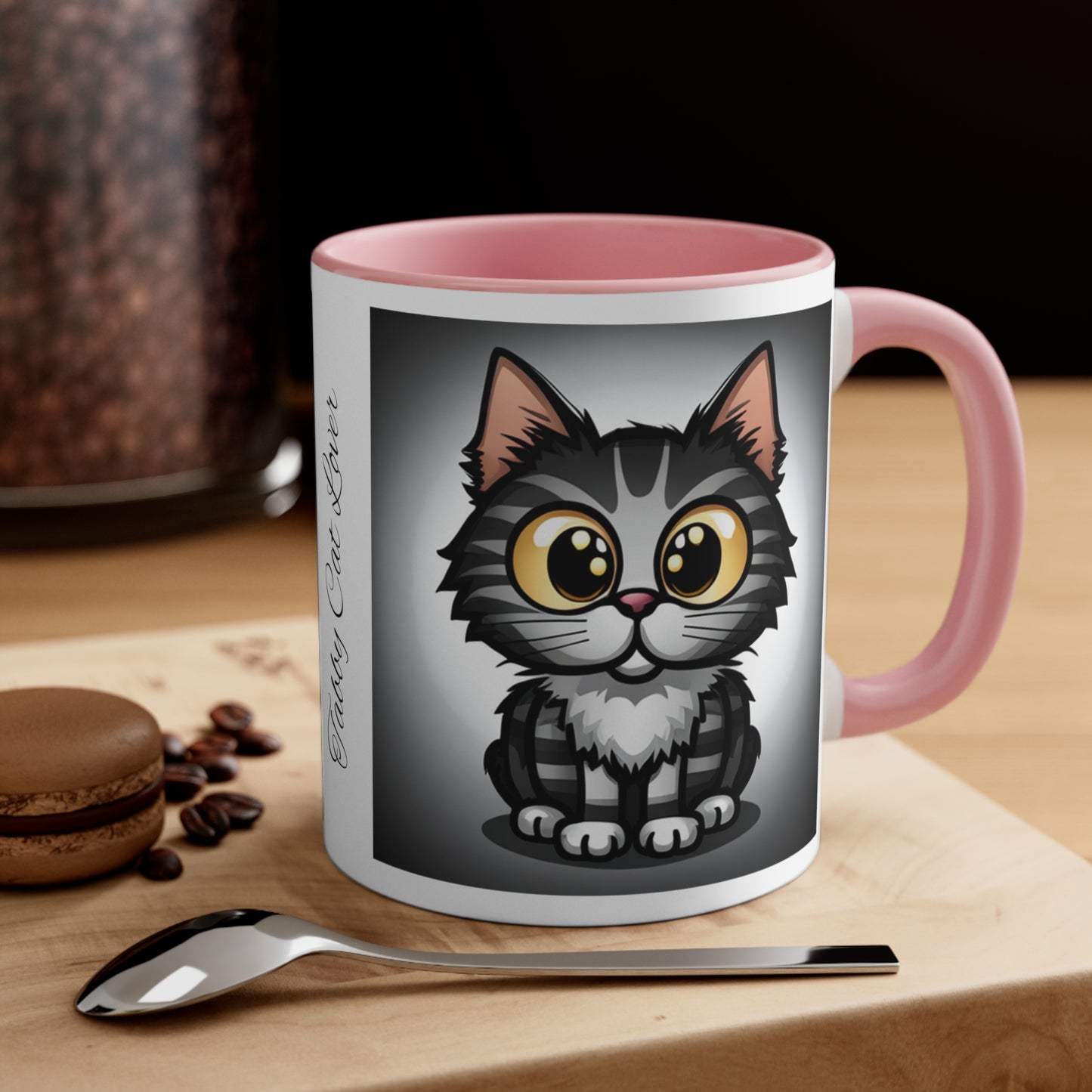 Tabby Cat Lover Accent Coffee Mug, 11oz
