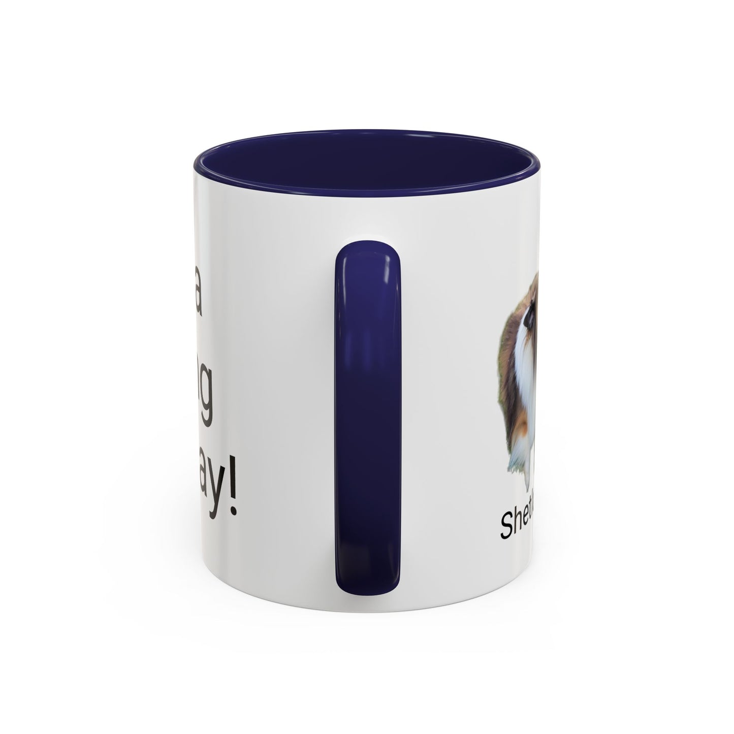 Sheltie Howling Accent Coffee Mug, 11oz
