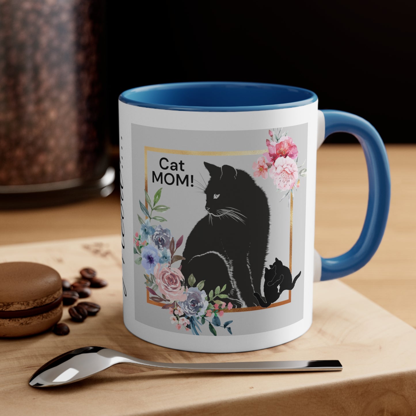 CAT MOM Meow Accent Coffee Mug, 11oz