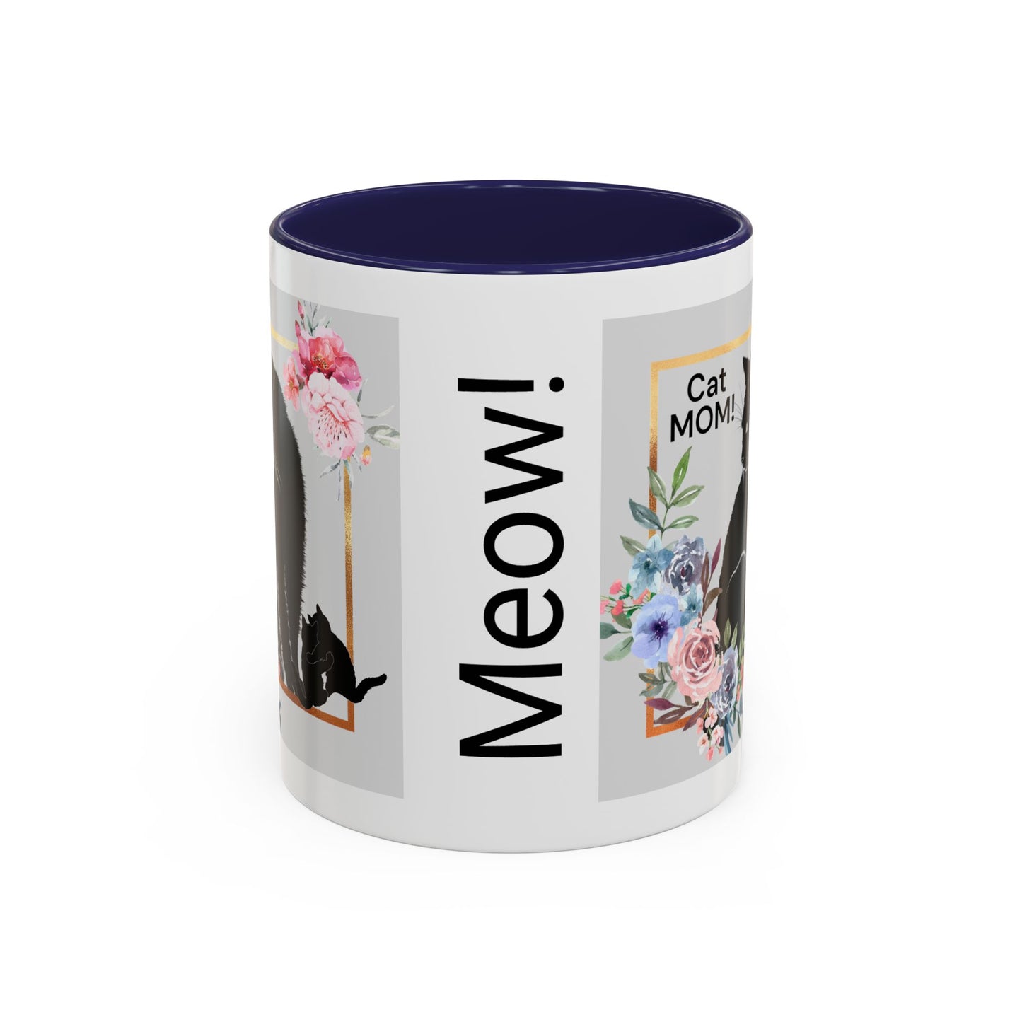CAT MOM Accent Coffee Mug, 11oz