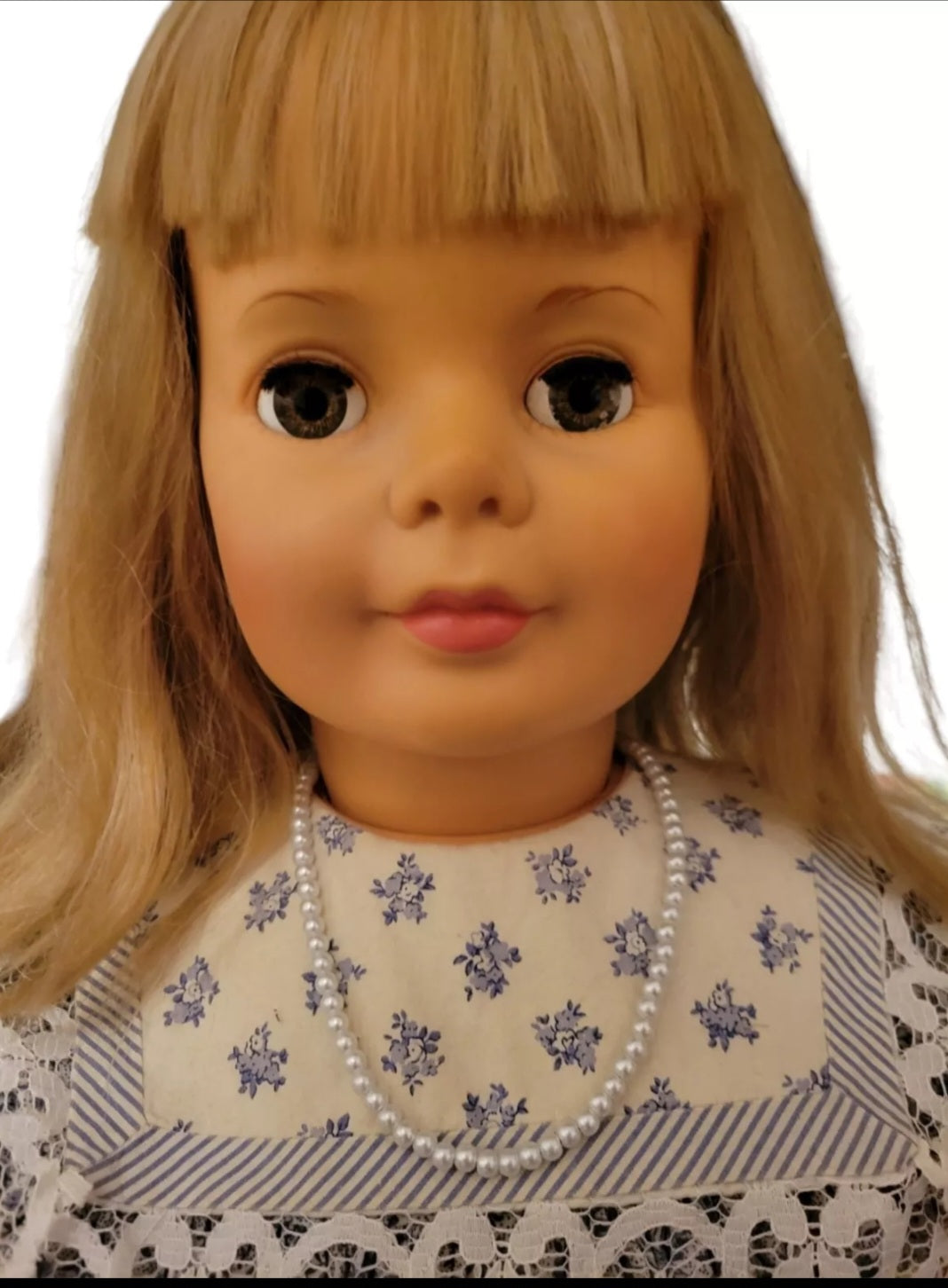 White Pearl Doll Necklace Set Fits 35" Patti Playpal Dolls