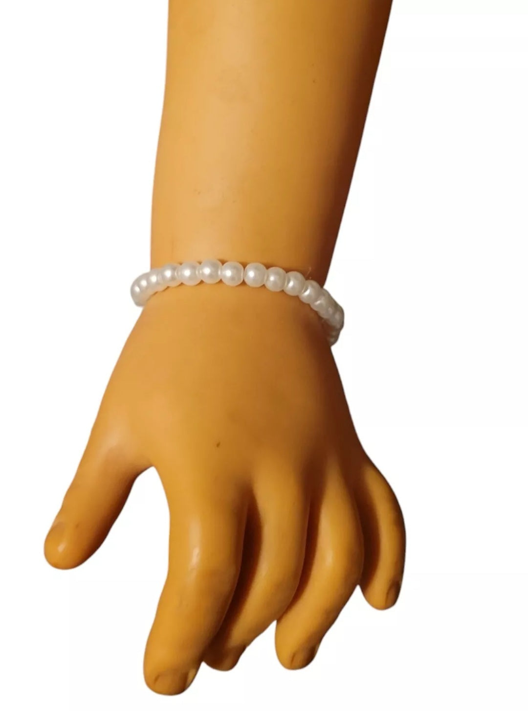 White Pearl Doll Necklace Set Fits 35" Patti Playpal Dolls