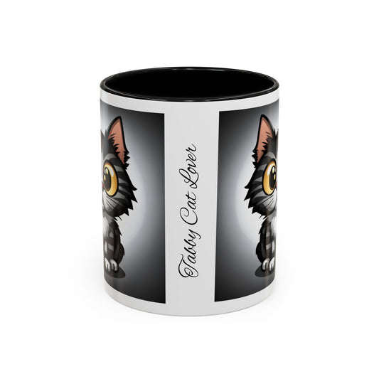 Tabby Cat Lover Accent Coffee Mug, 11oz