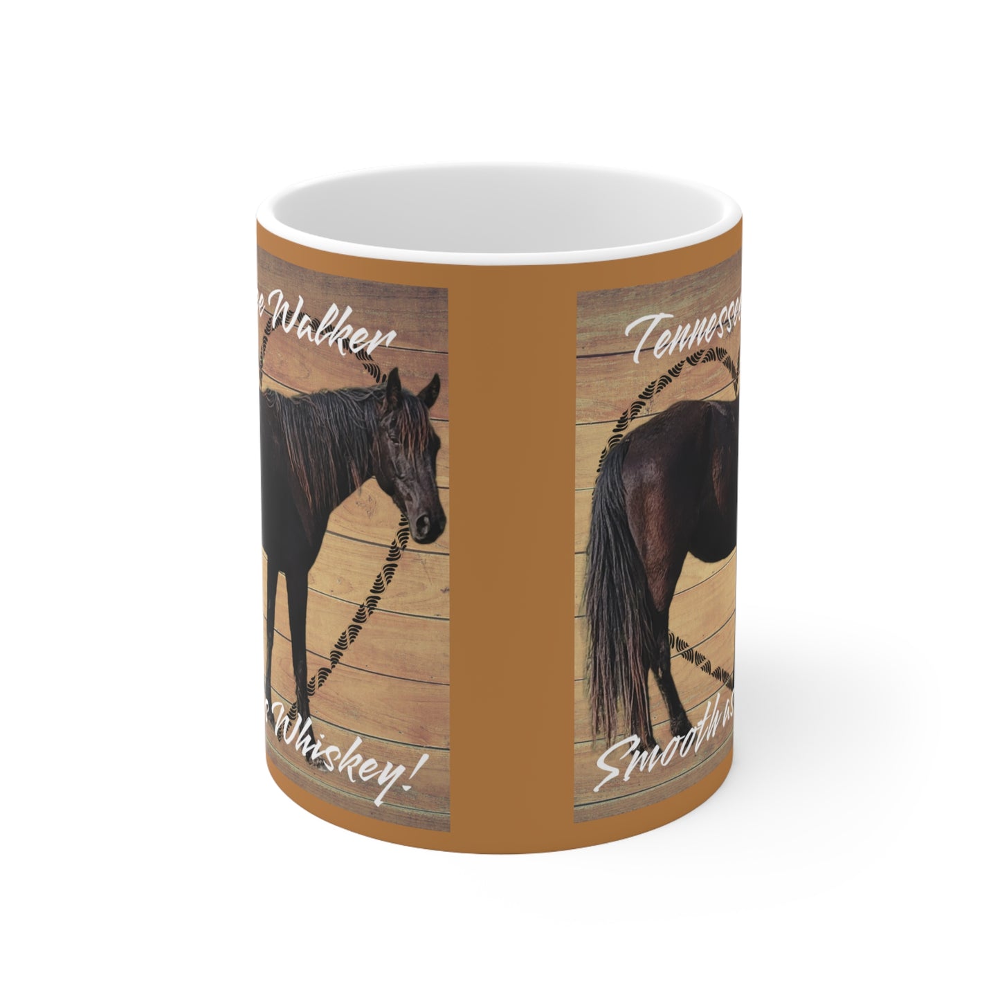 Tennessee Walker Smooth Ceramic Mug 11oz (Lt Brown)