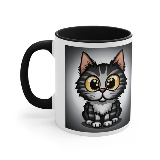 Tabby Cat Lover Accent Coffee Mug, 11oz