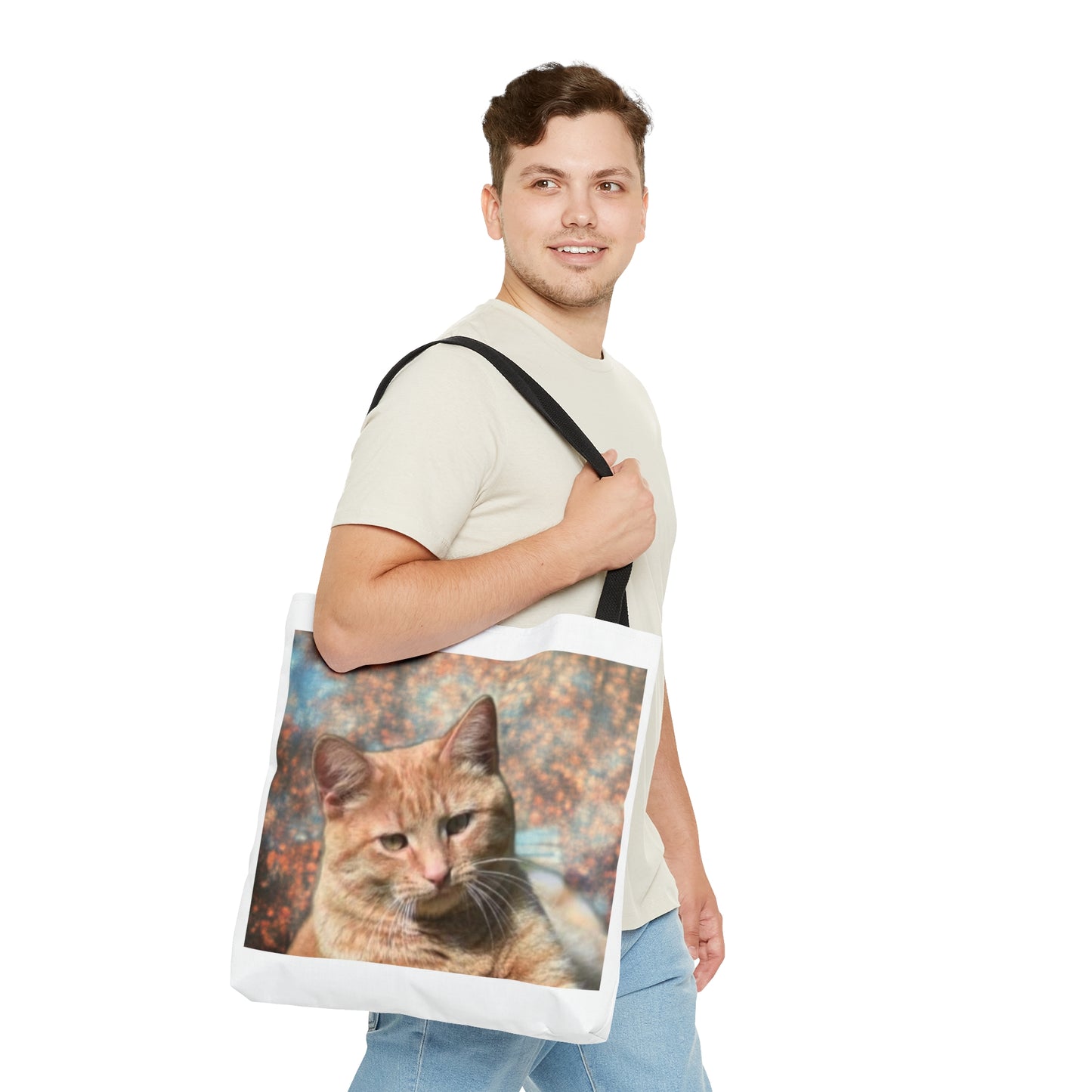 Tabby Cat Tote Bag Orange Tabby (AOP)