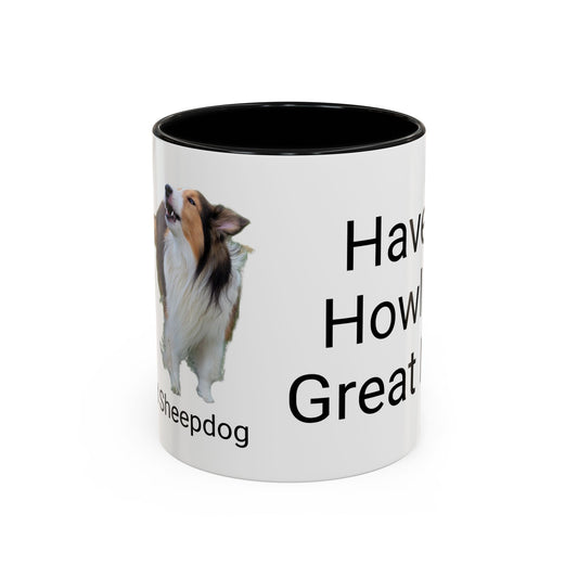 Sheltie Howling Accent Coffee Mug, 11oz
