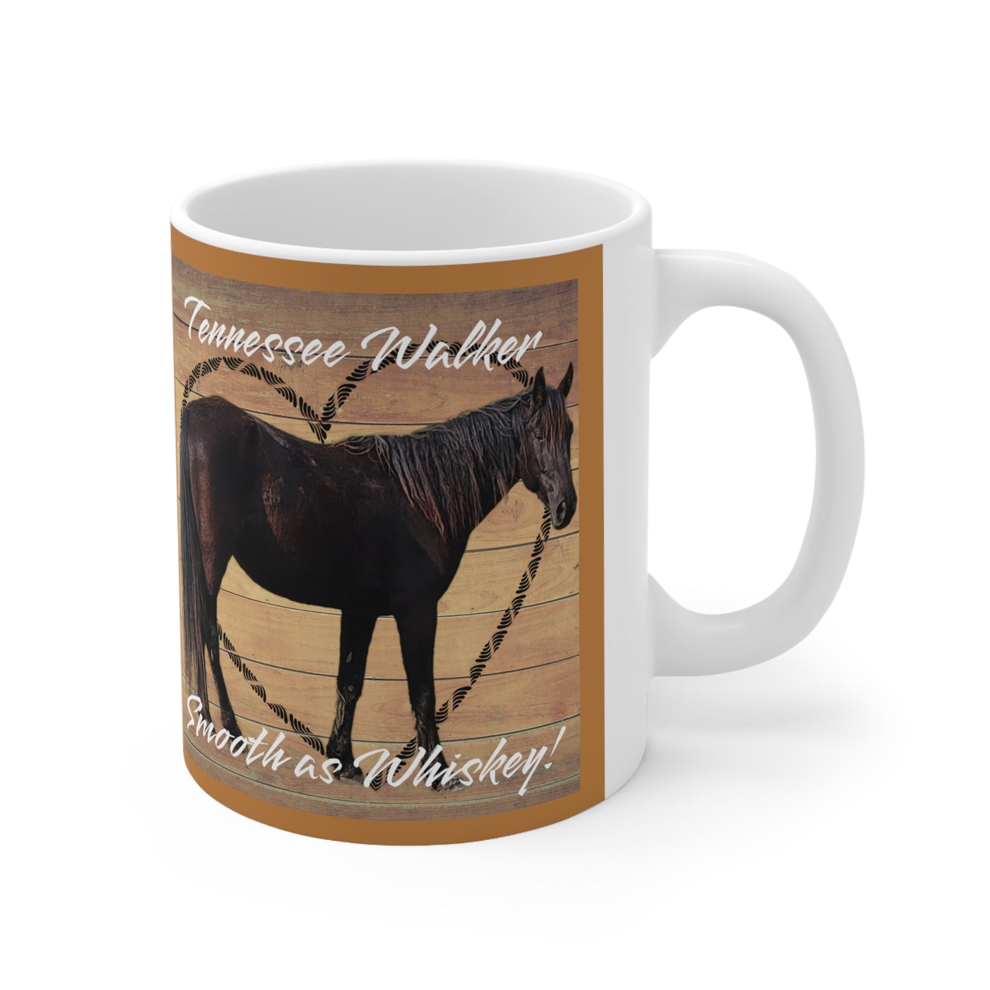 Tennessee Walker Smooth Ceramic Mug 11oz (Lt Brown)