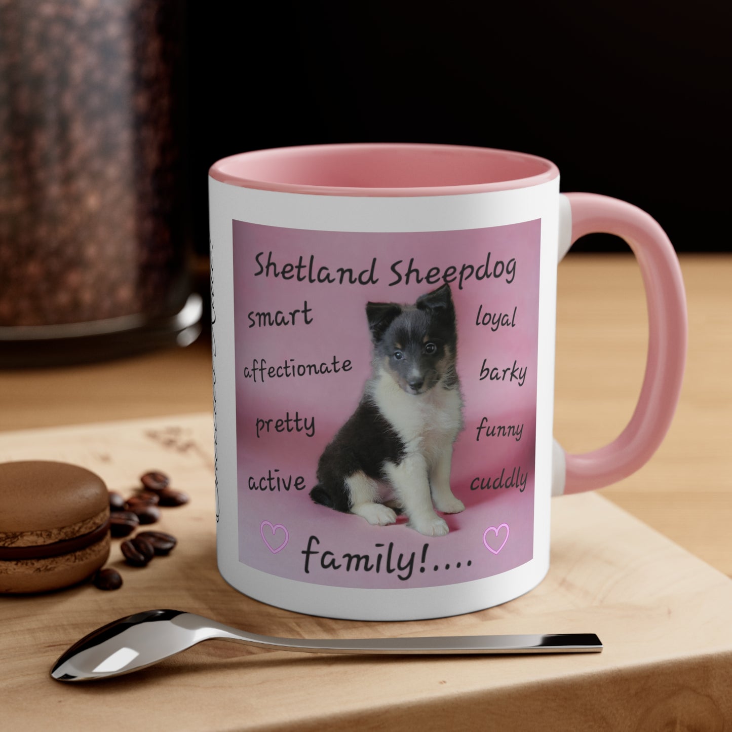 Shelties Rule! Shetland Sheepdog Accent Coffee Mug, 11oz