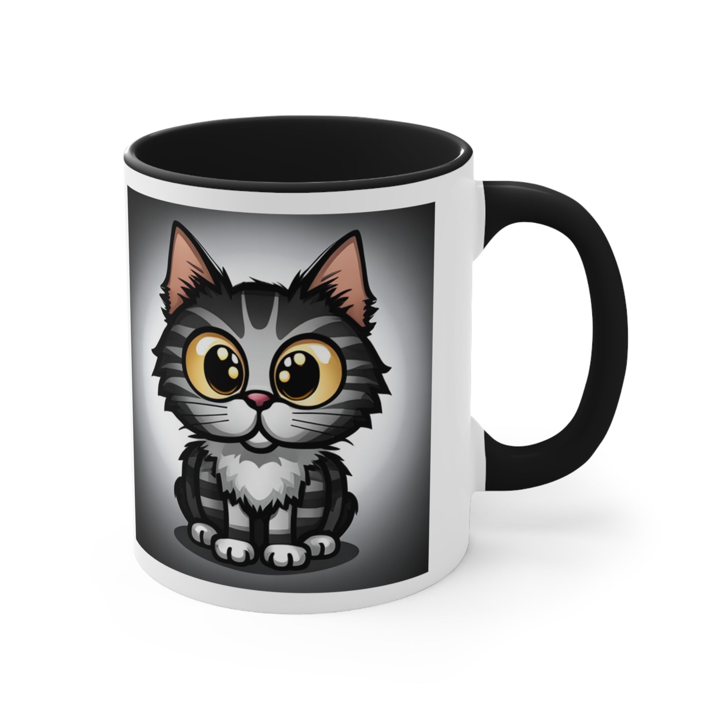 Tabby Cat Lover Accent Coffee Mug, 11oz