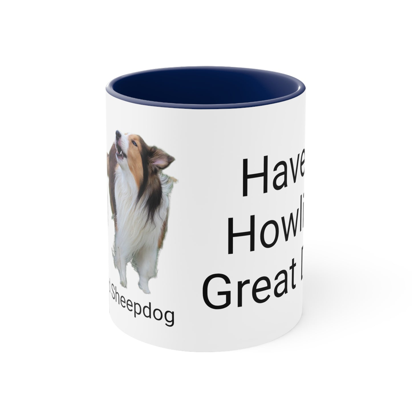 Sheltie Howling Accent Coffee Mug, 11oz